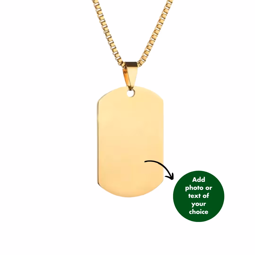 Personalised Dog Tag Necklace  image 1