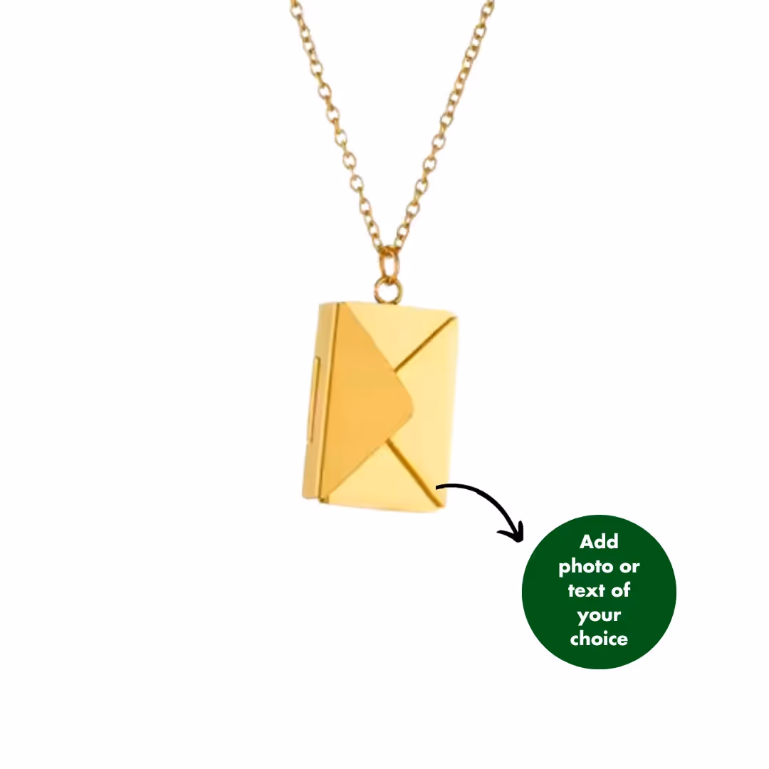Personalised Envelope Necklace  image 1