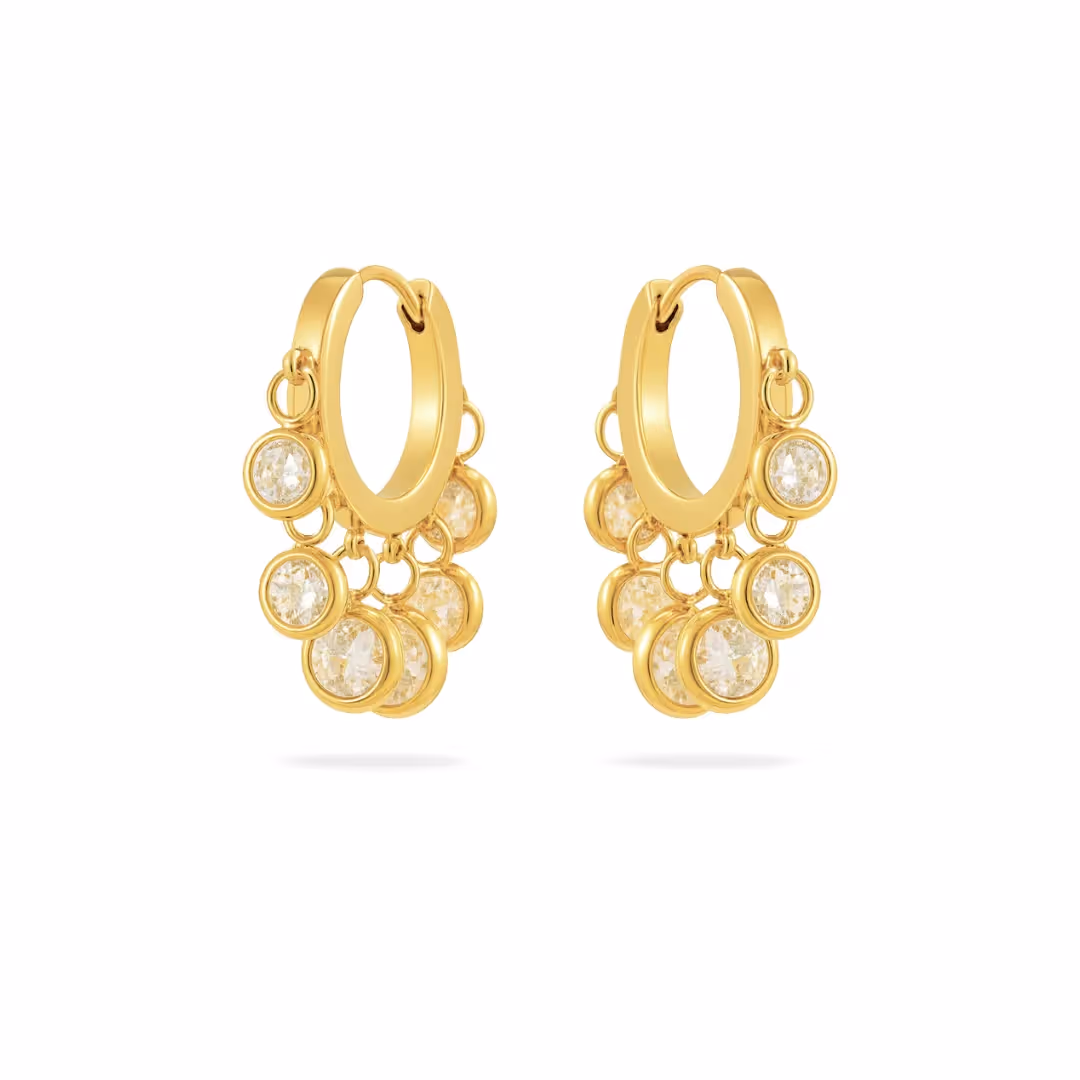 Regal Charm Hoops  image 1