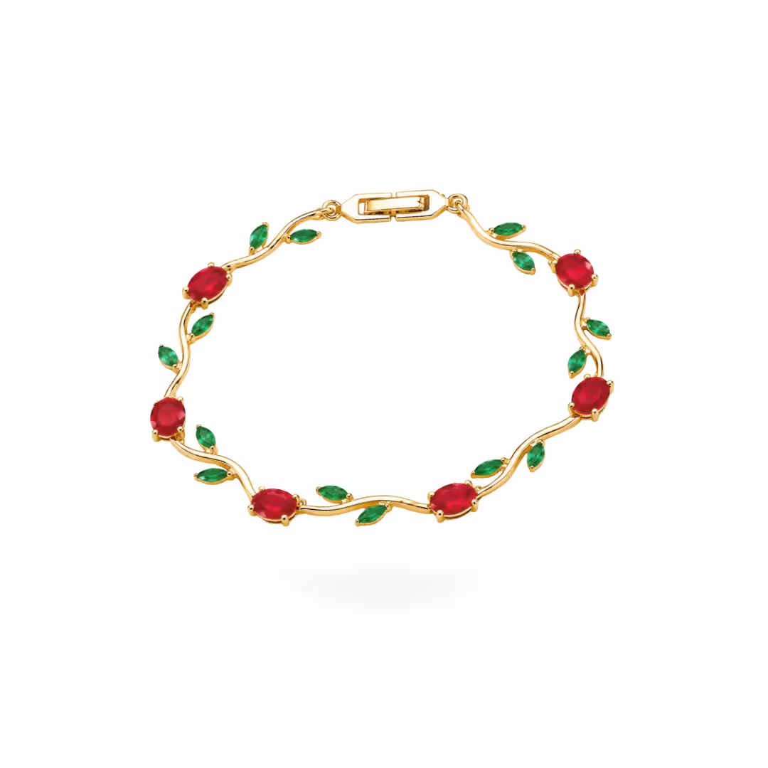 Ruby Tulip Bracelet  image 1