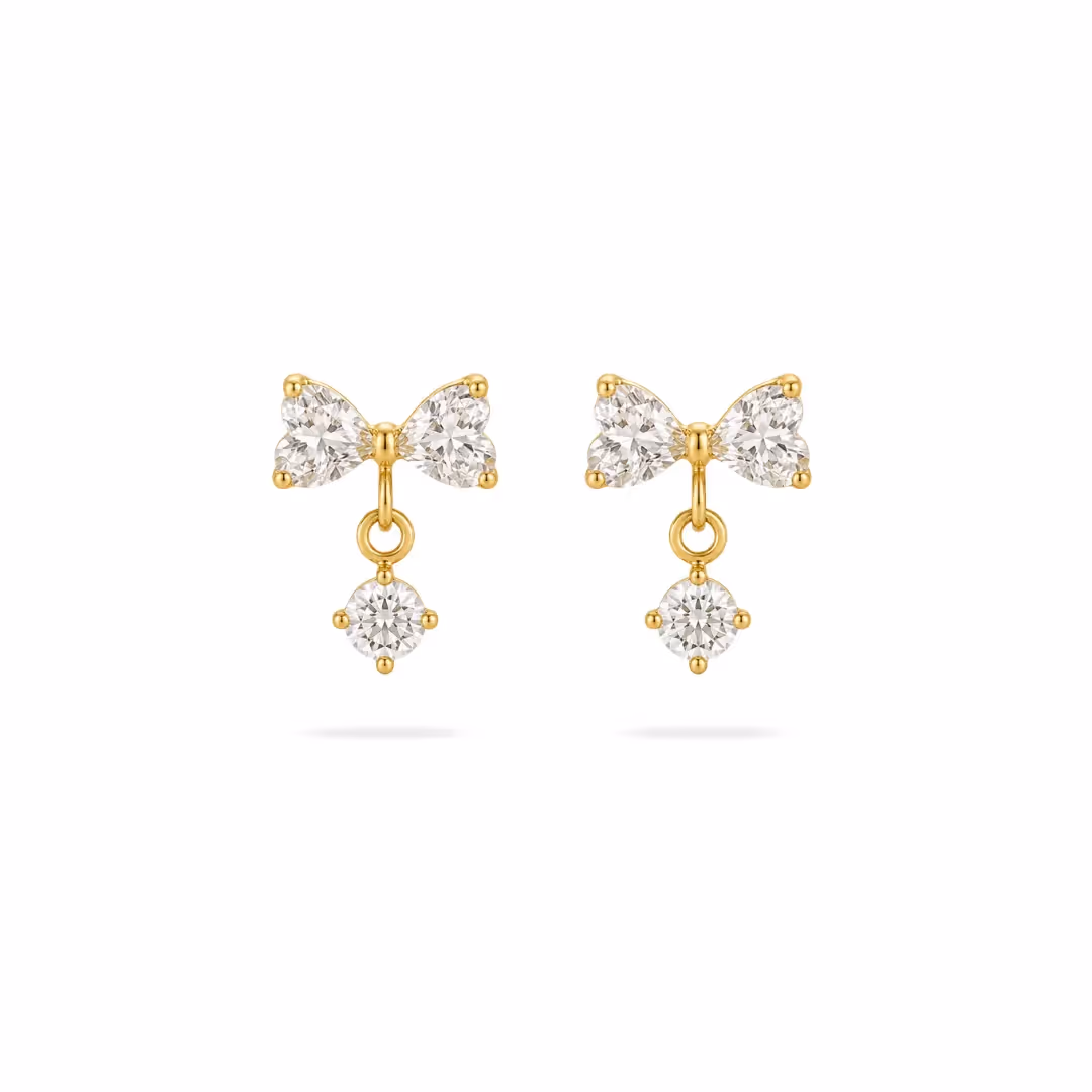 Studded Bow Earrings  image 1