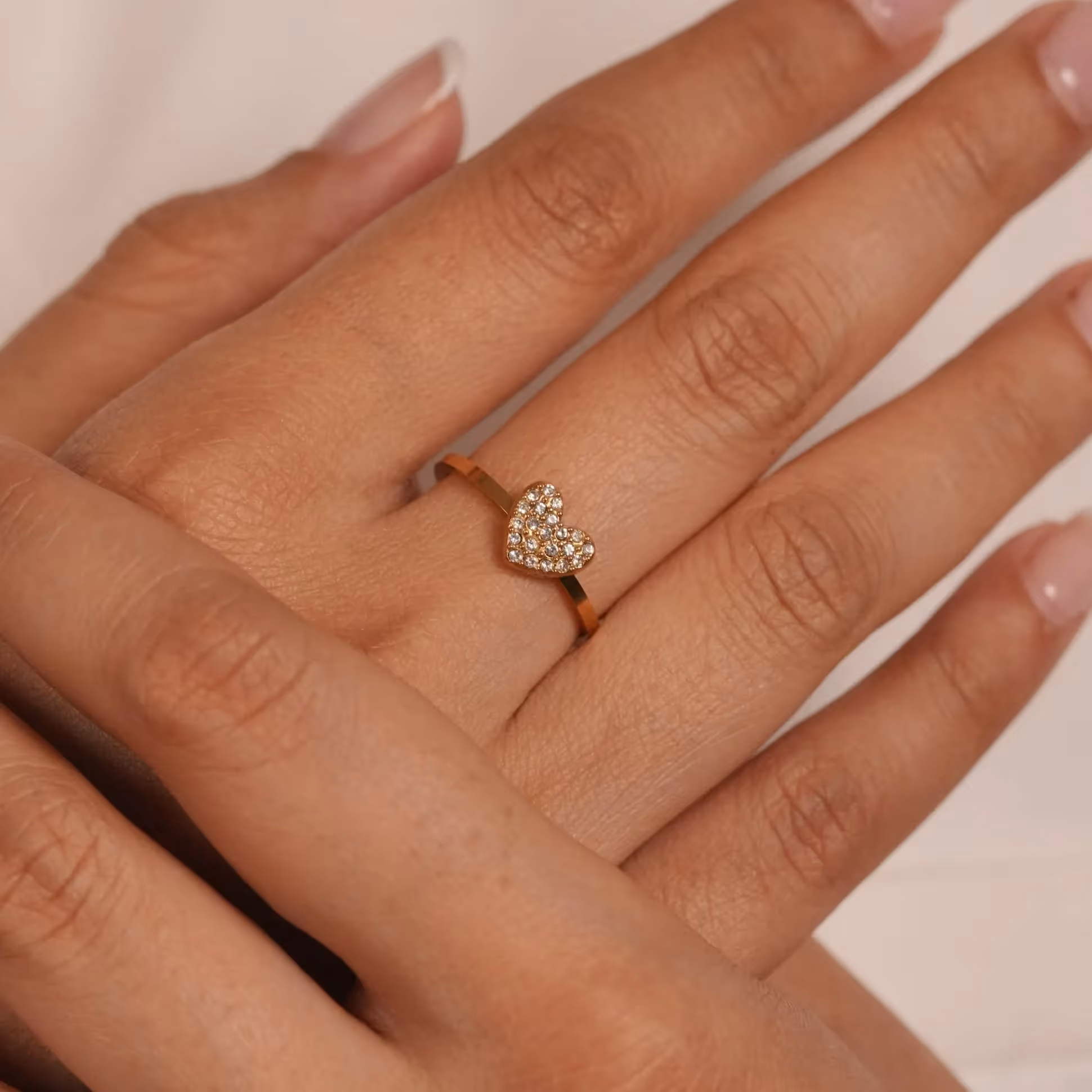 Studded Heart Ring image 2