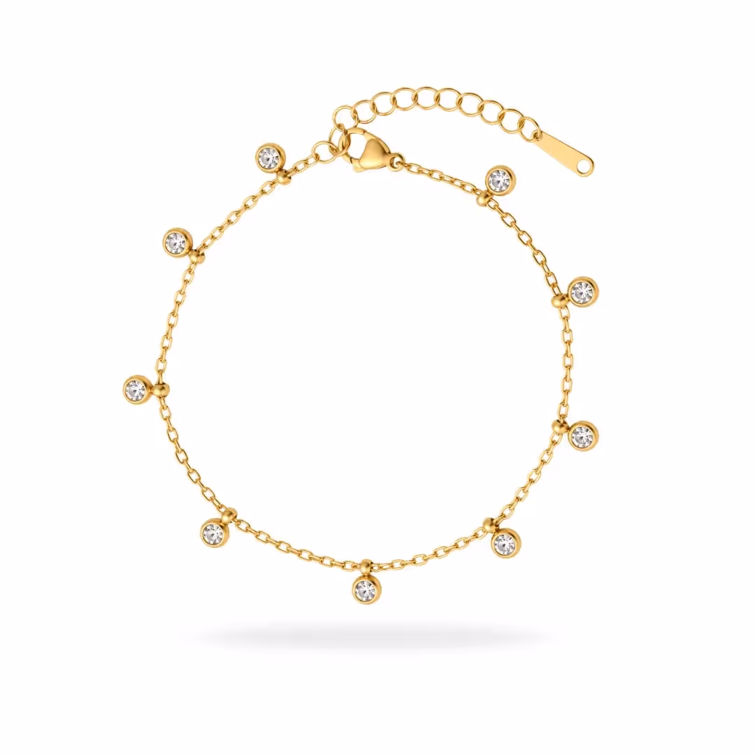 Tiny Solitaire Bracelet  image 1