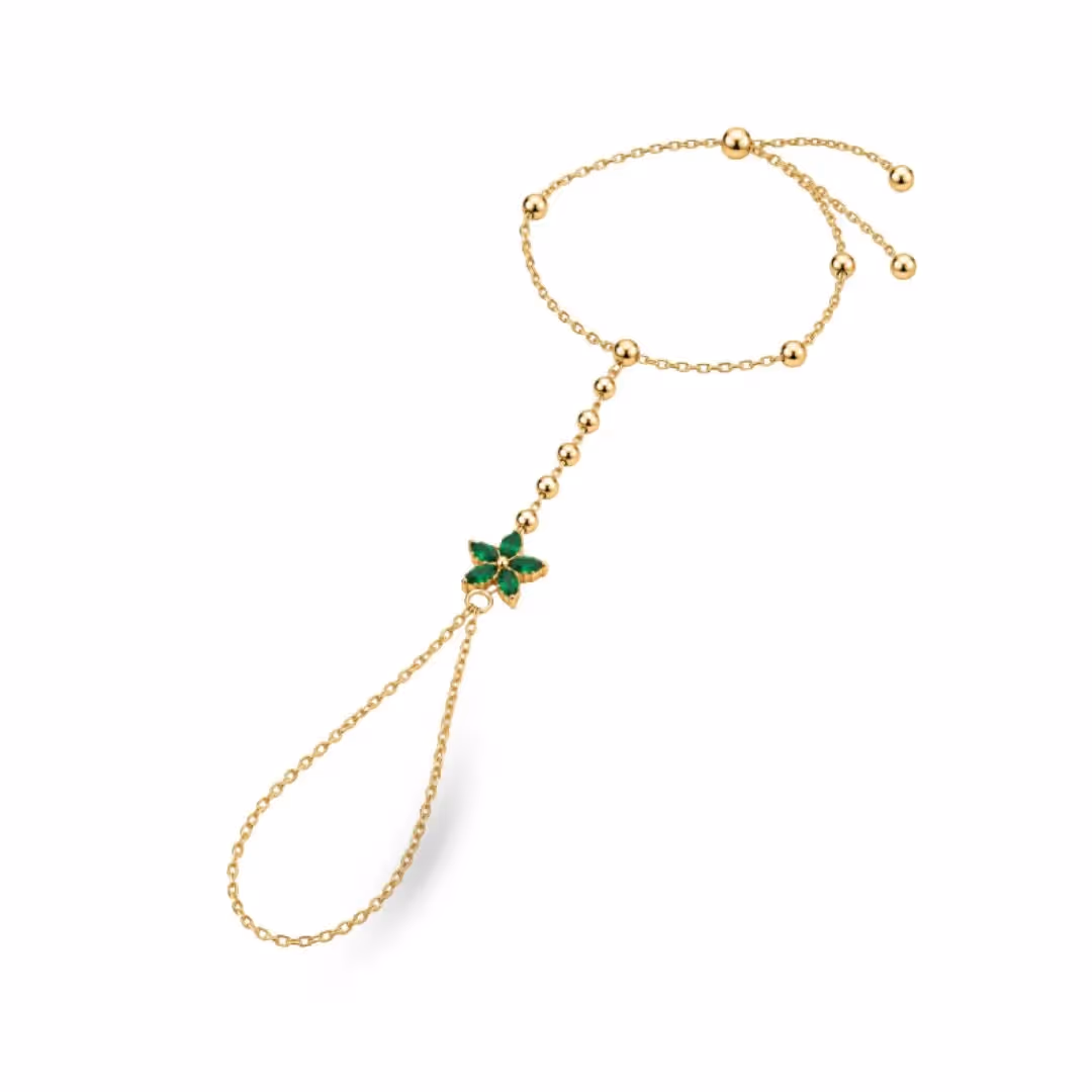 Verde Floral Handchain image 1