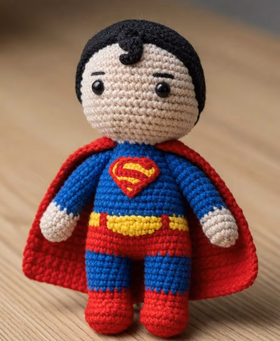 Superman Amigurumi | Handmade Crochet Collectible
