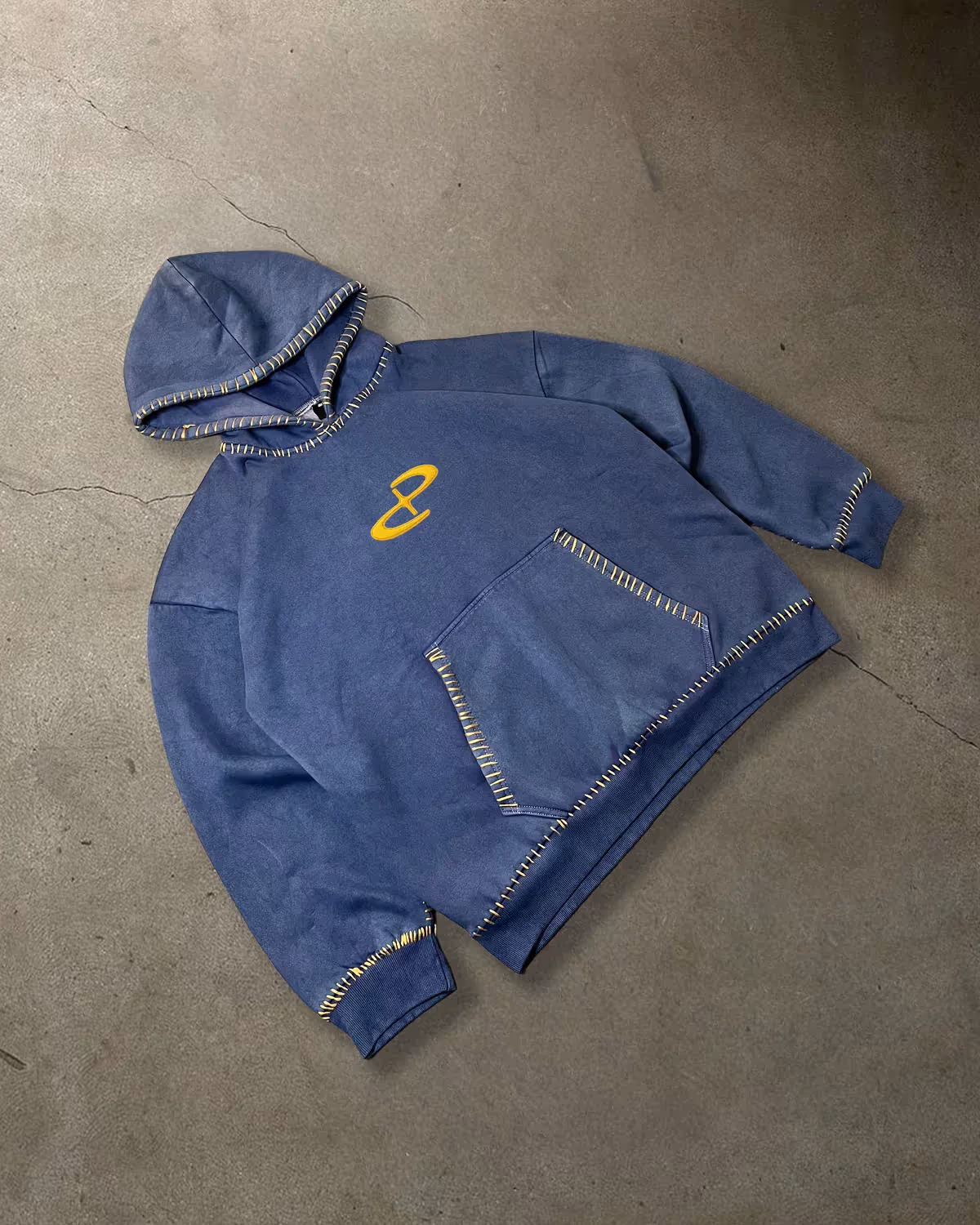 CTRL+P KANTHA INDIGO HOODIE - photo 1 of 4