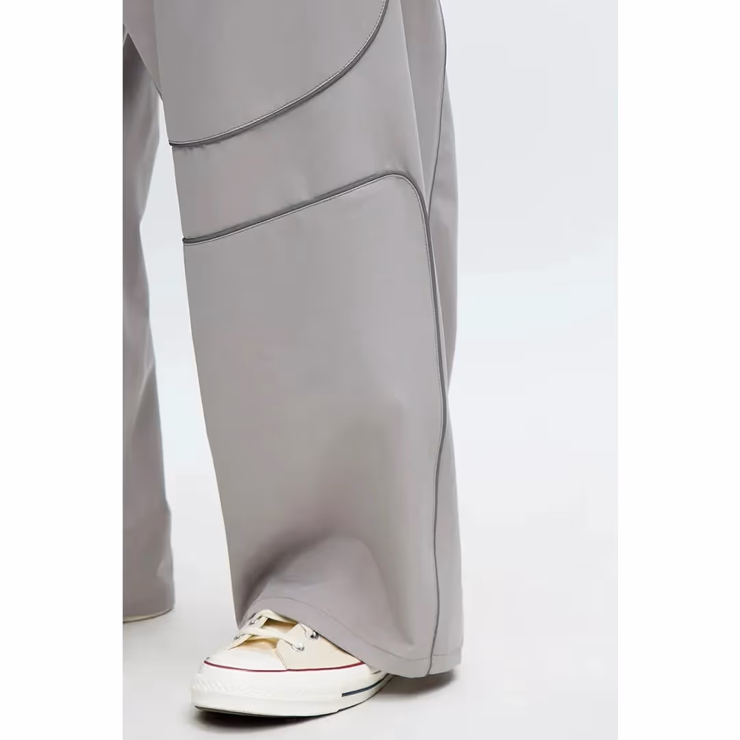 Baggy Piping Panel Pants image 3