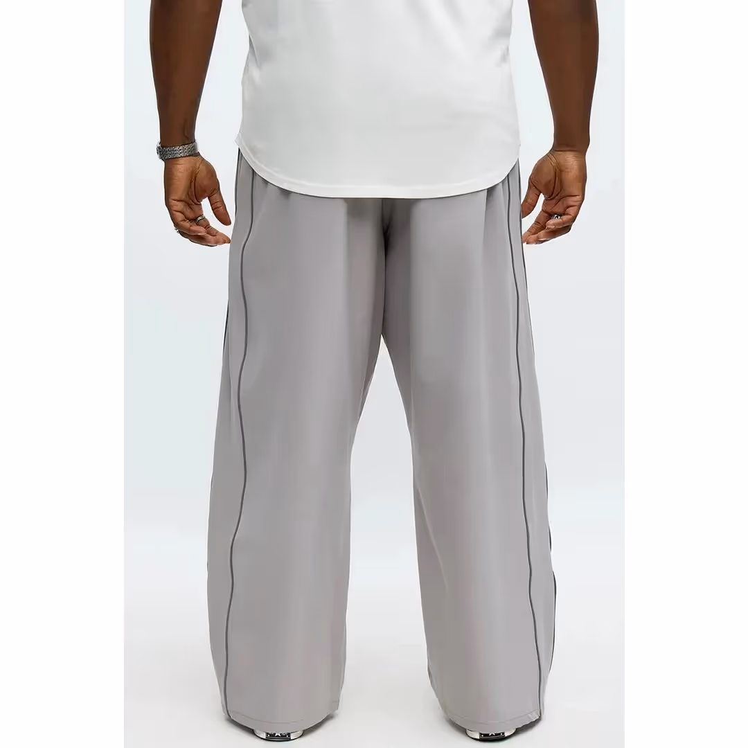 Baggy Piping Panel Pants image 6