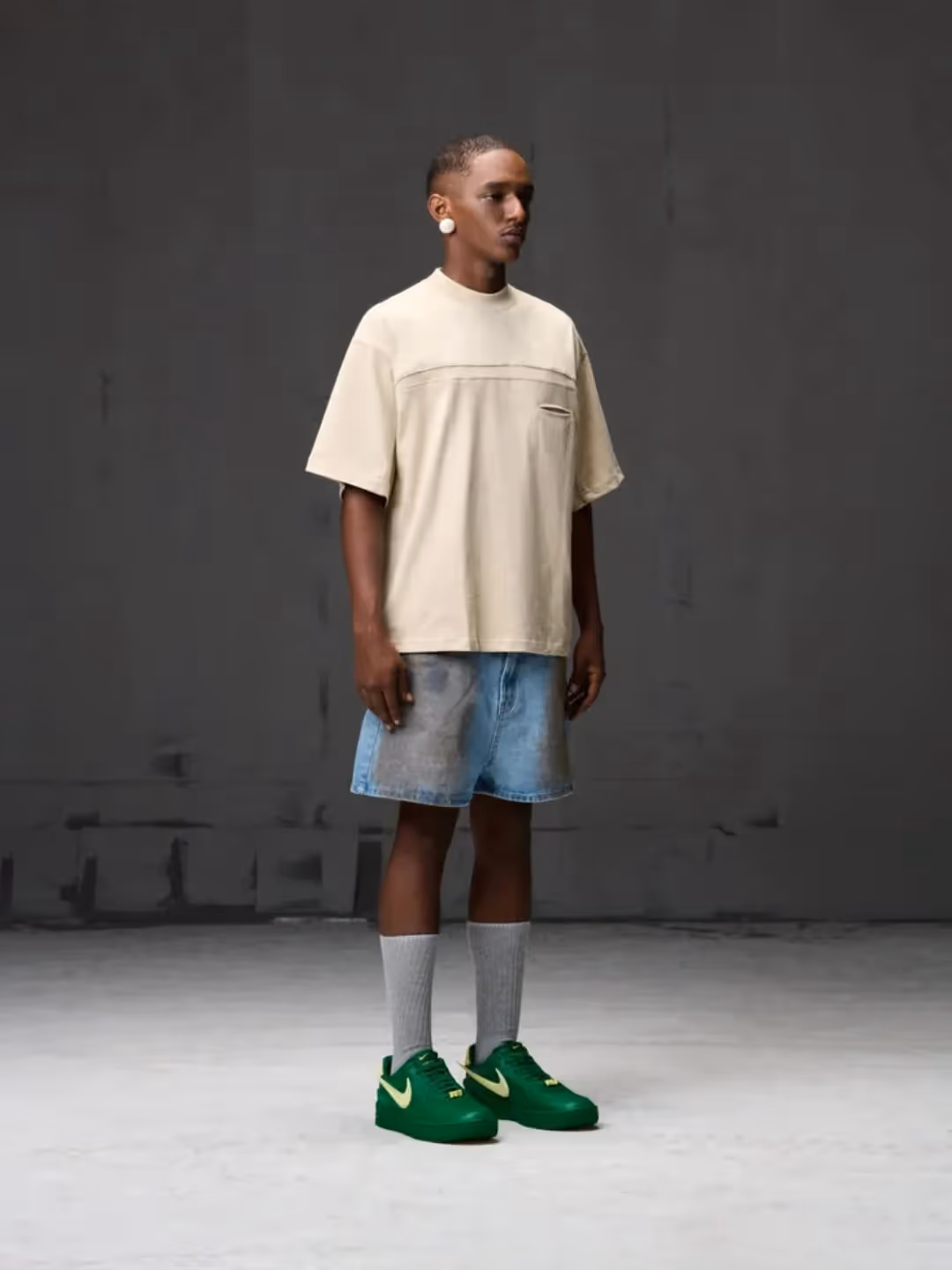 Beige Boxy Fit Tee image 1