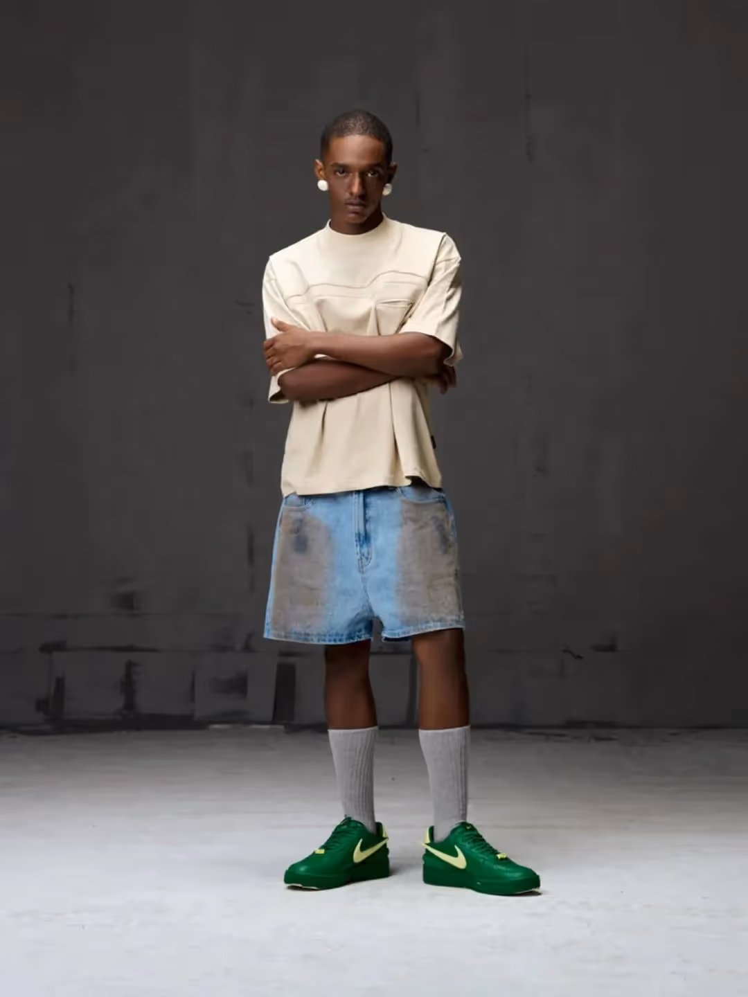 Beige Boxy Fit Tee  image 2