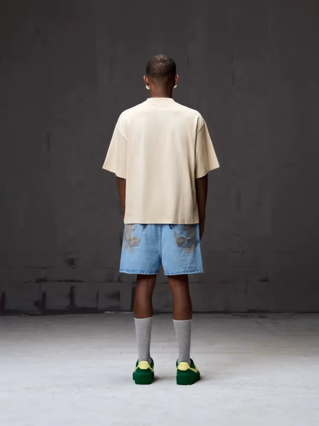 Beige Boxy Fit Tee  image 4