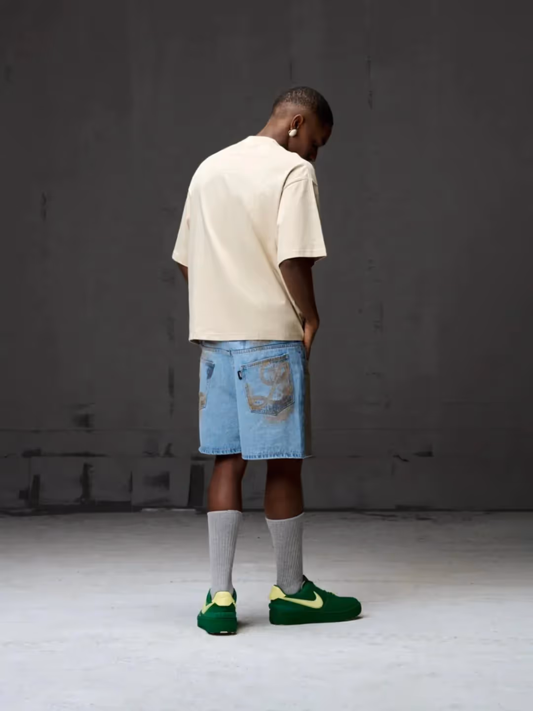 Beige Boxy Fit Tee  image 5