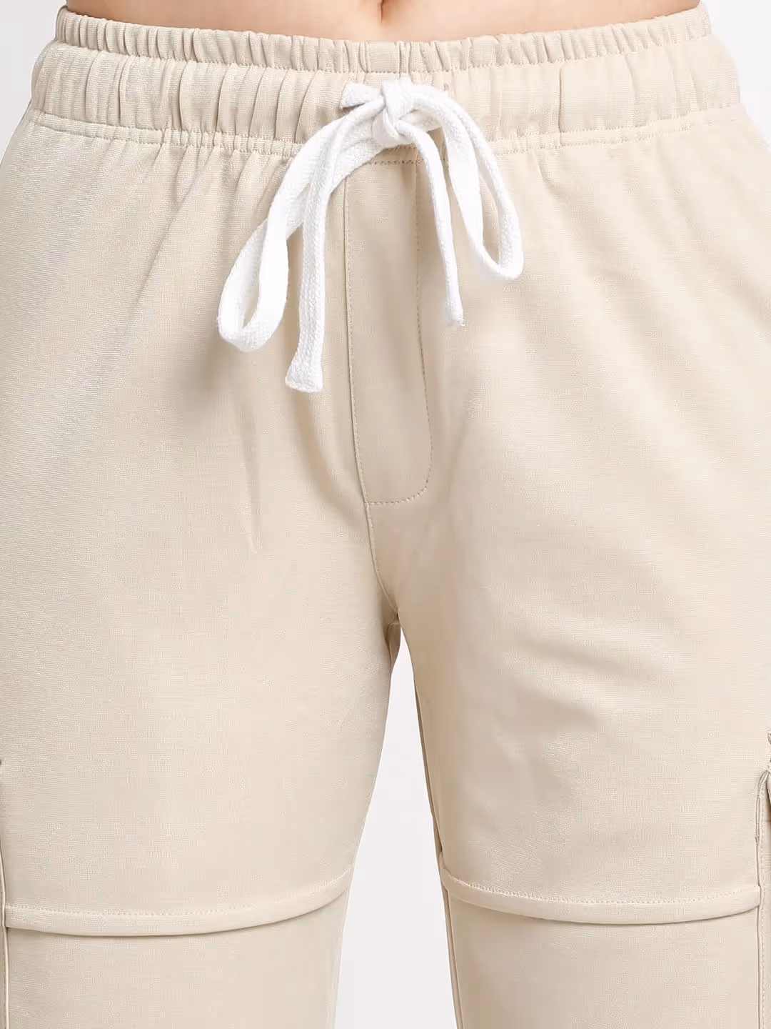 Beige Utility Cargo Pants image 5