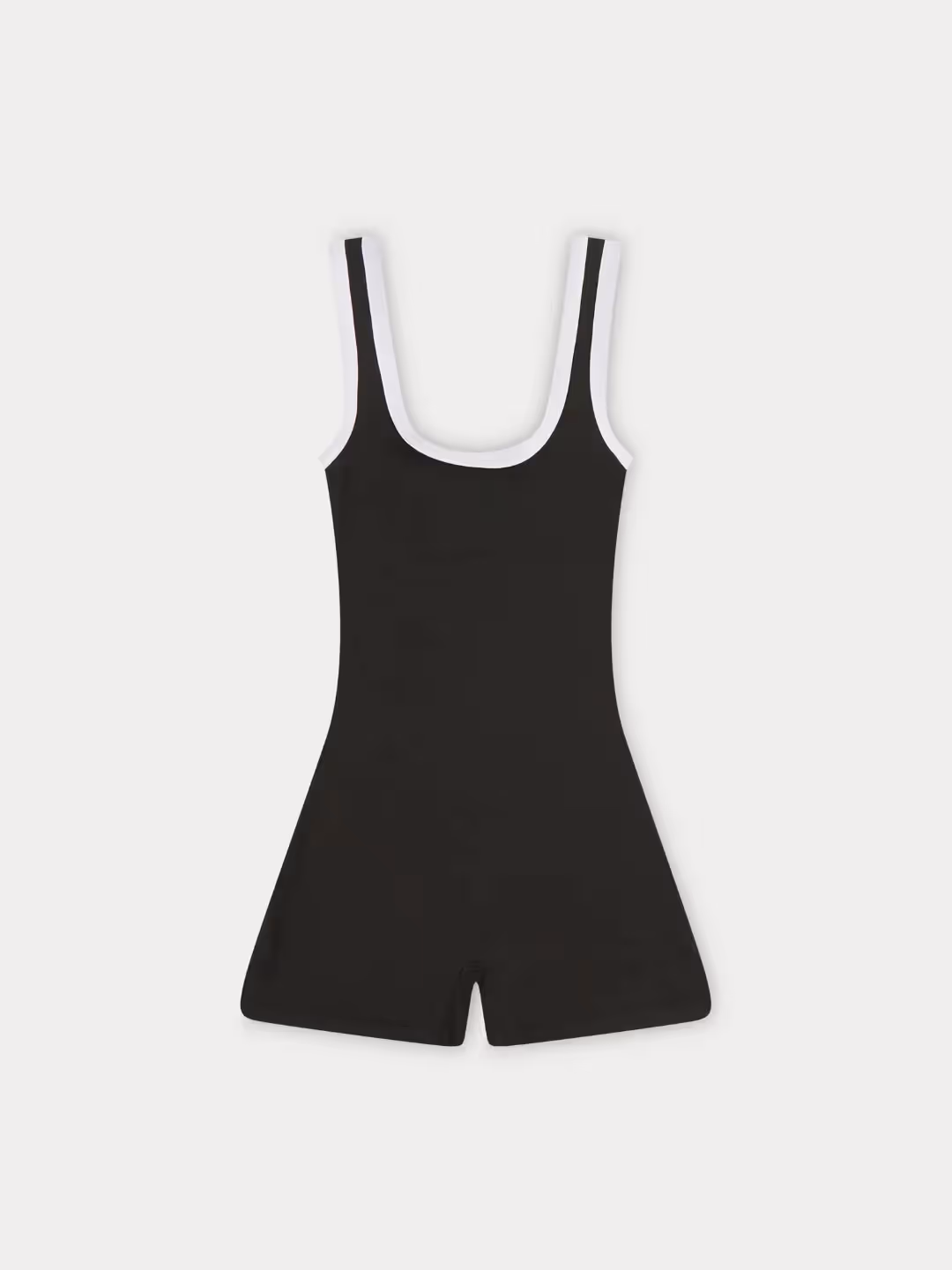 Black Contrast Piping Playsuit image 5
