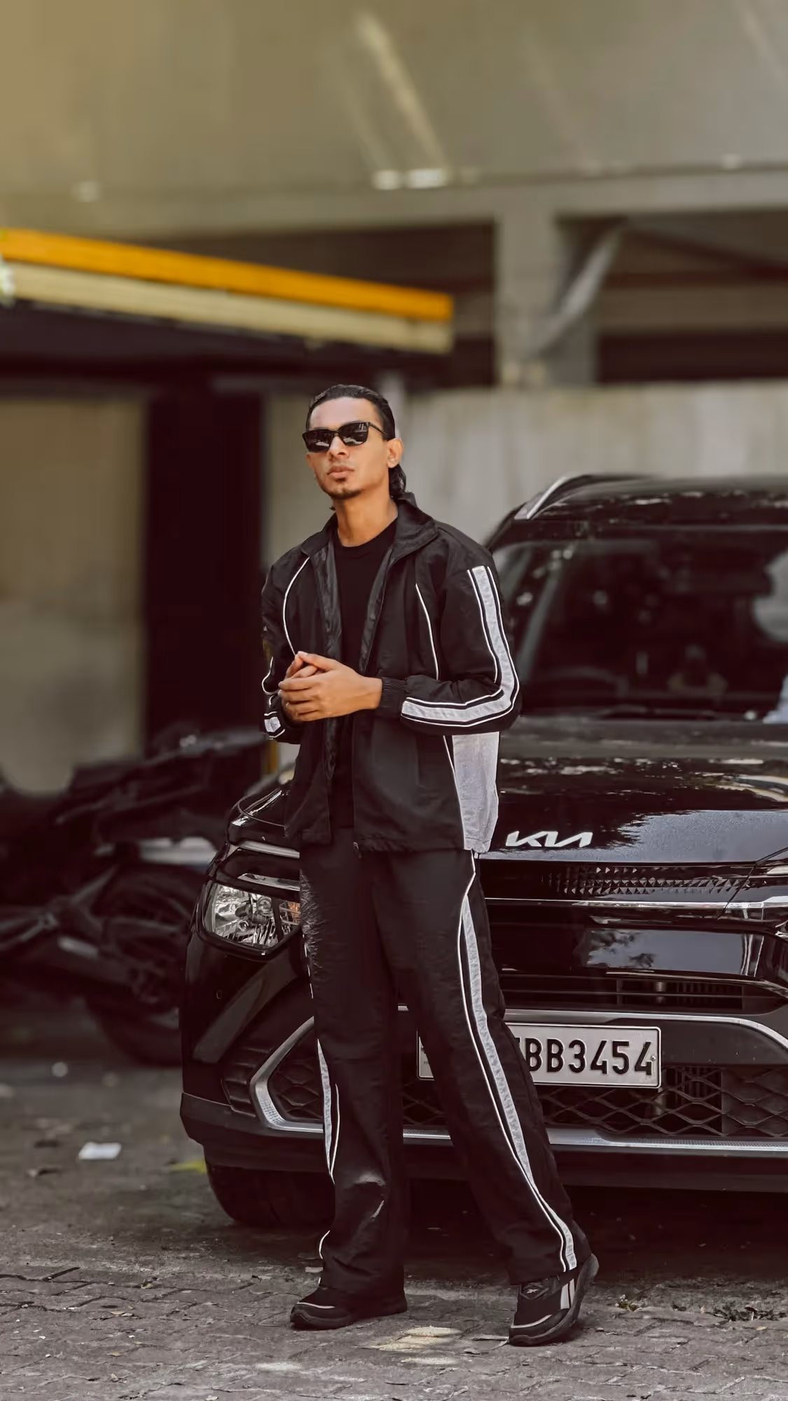 Black Courtside Tracksuit image 4