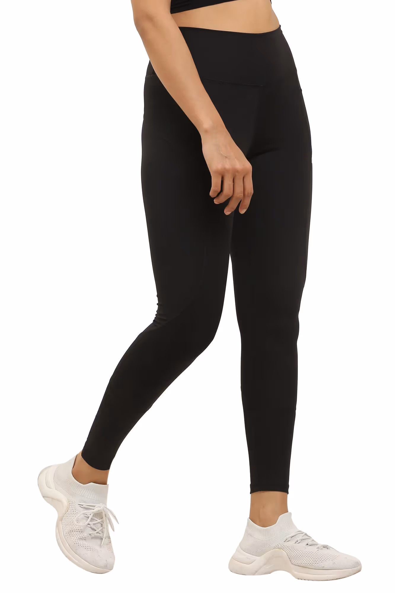 Black High-Rise Gym Tights image 3