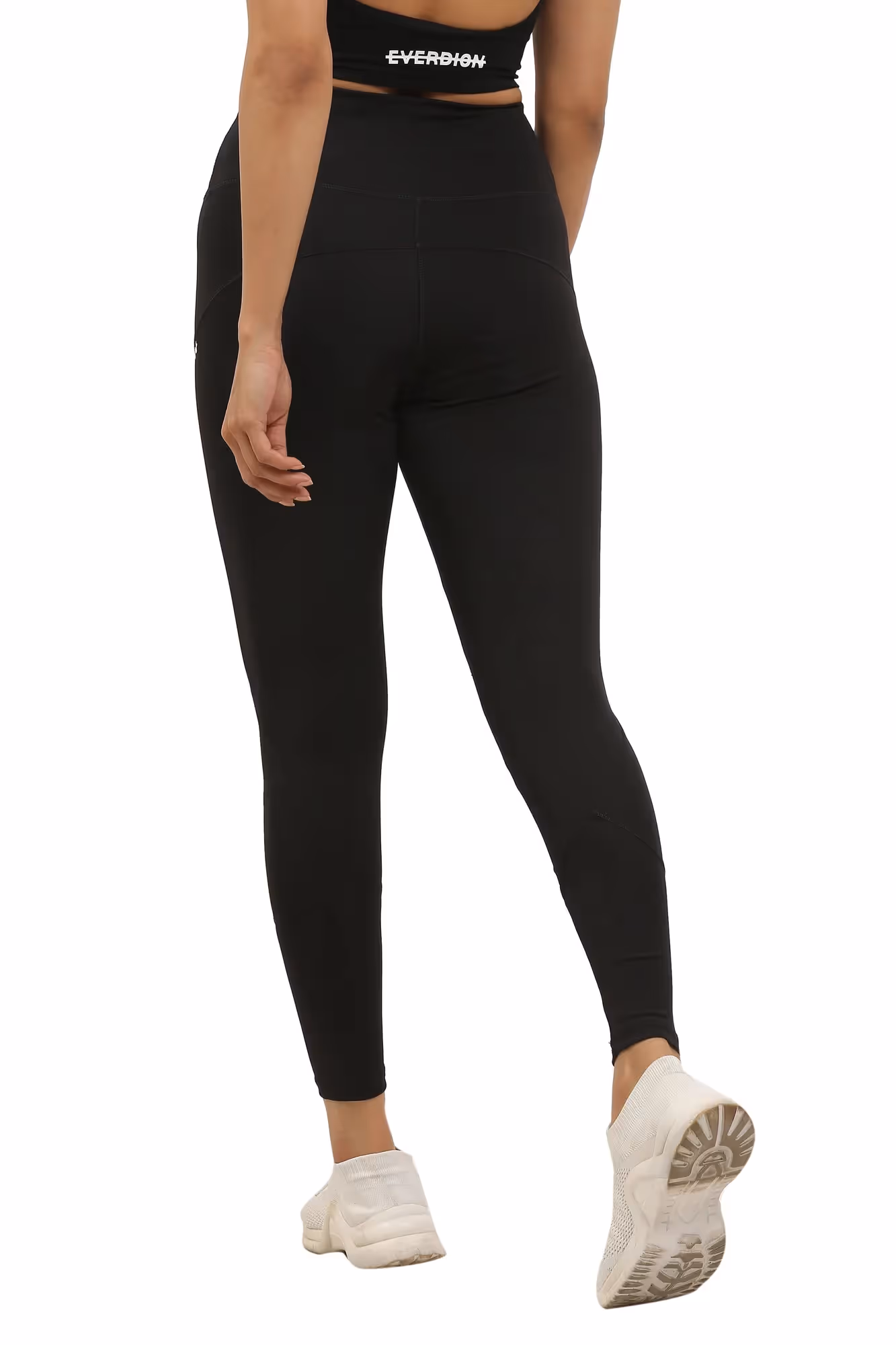 Black High-Rise Gym Tights image 5