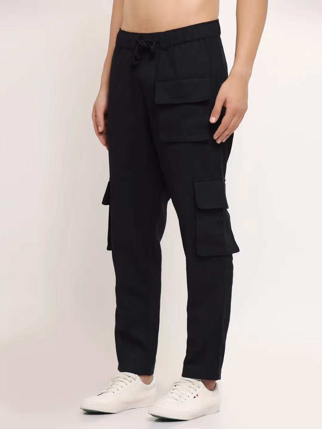 Black Multi-Pocket Cargo Pants  image 3
