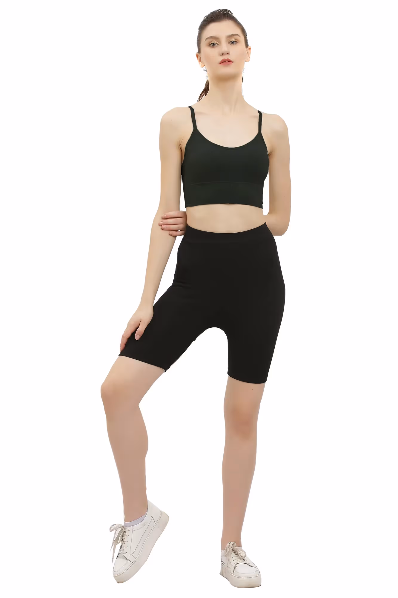 Black Padded Sports Bra  image 2