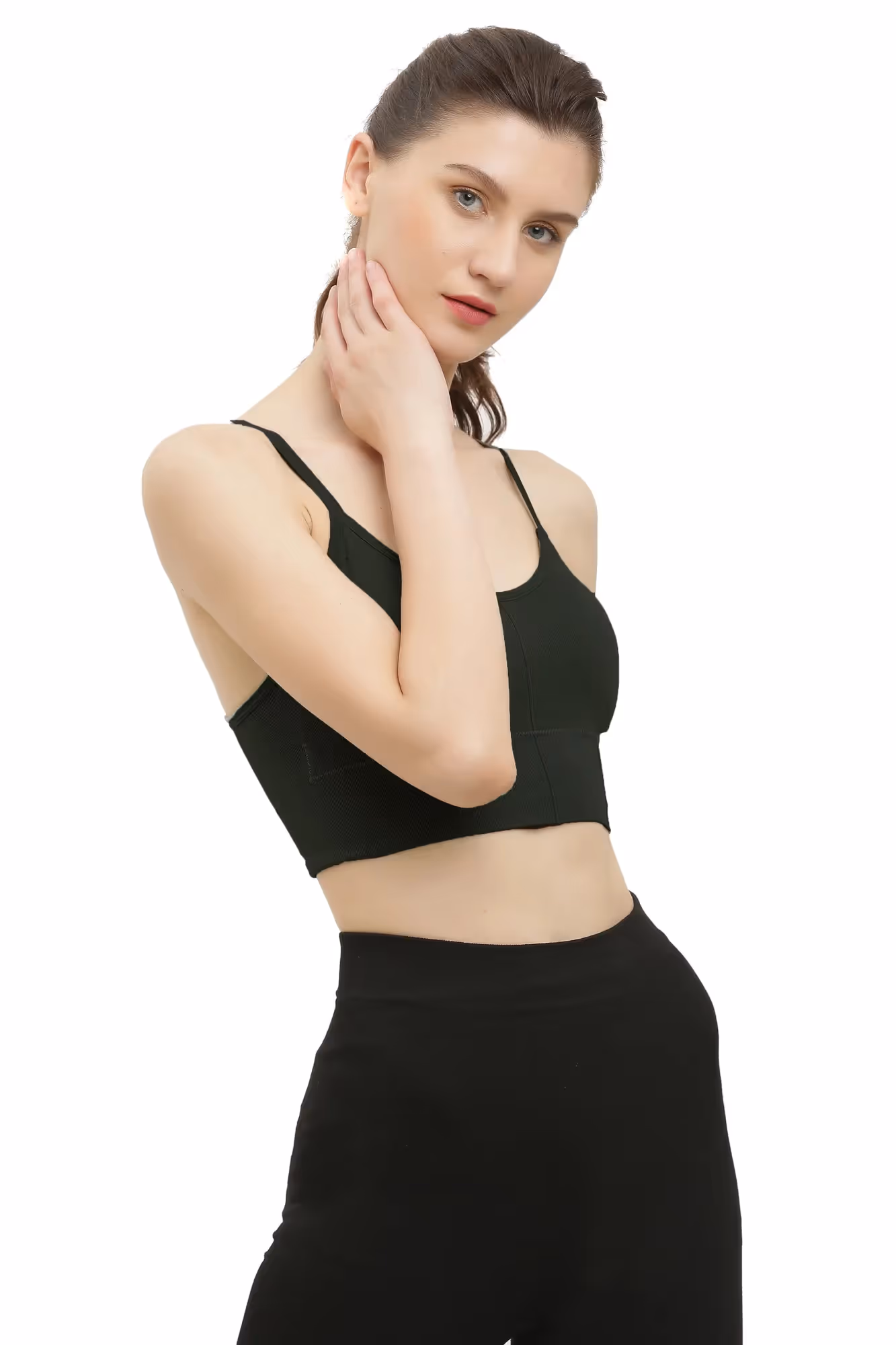 Black Padded Sports Bra  image 3