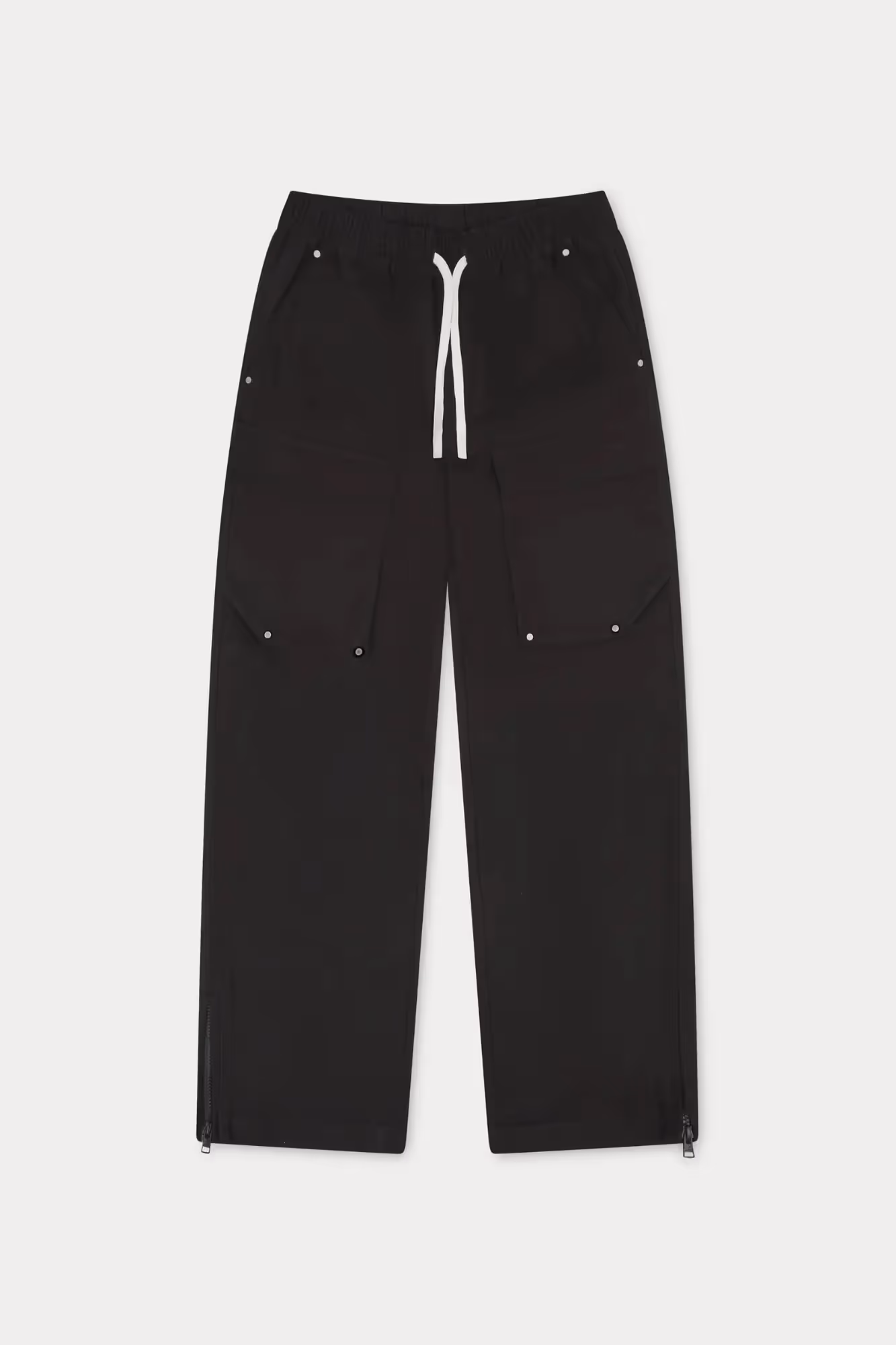 Black Ripstop Twill Straight Cargos  image 2
