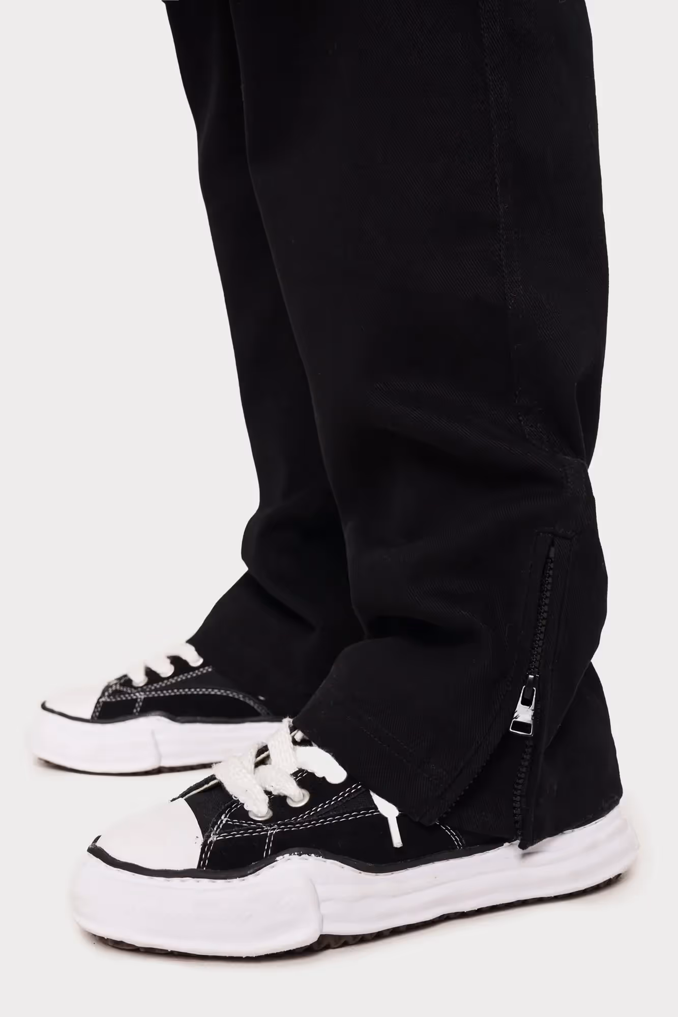 Black Ripstop Twill Straight Cargos  image 5