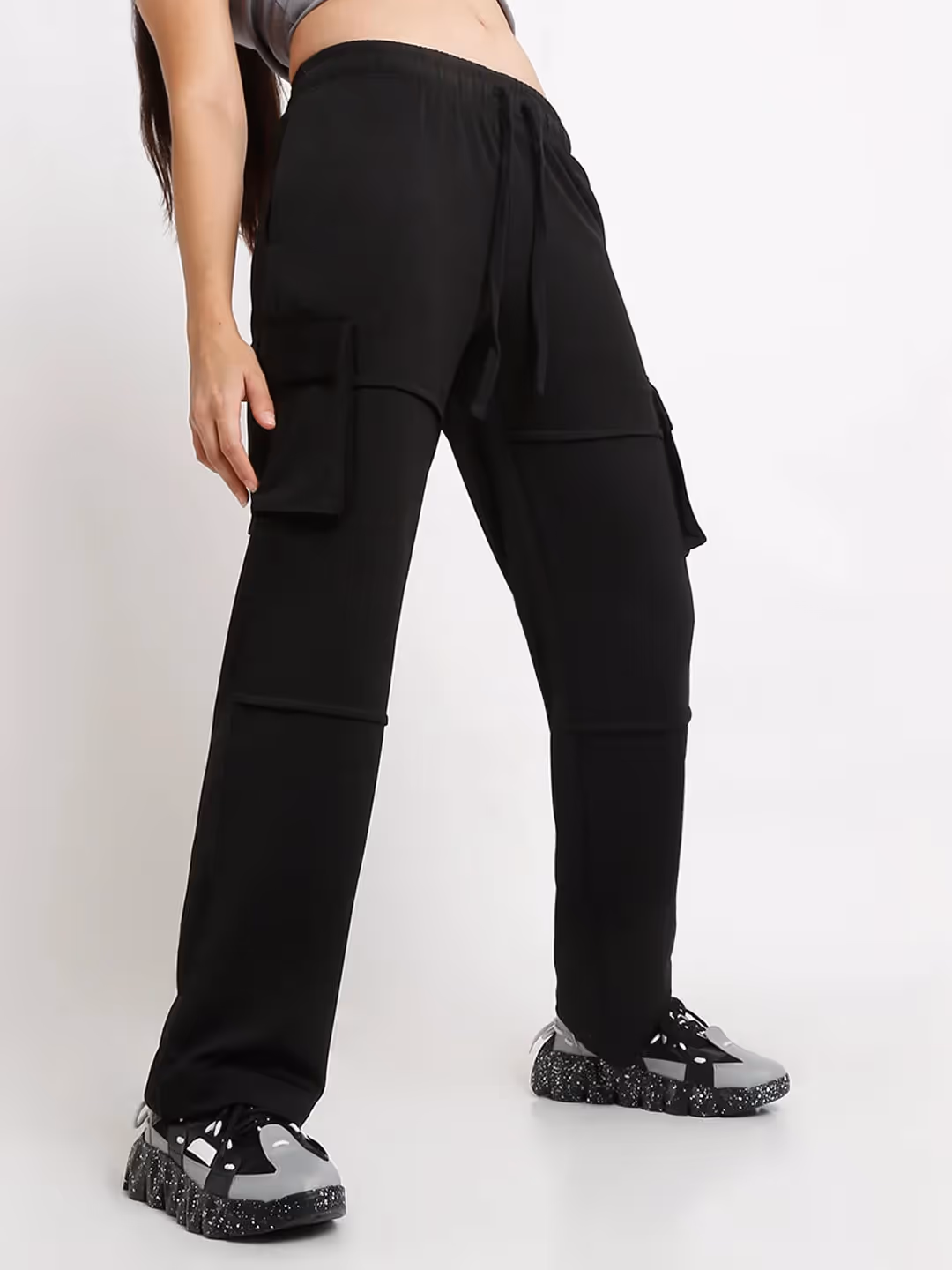 Black Utility Cargo Pants image 2