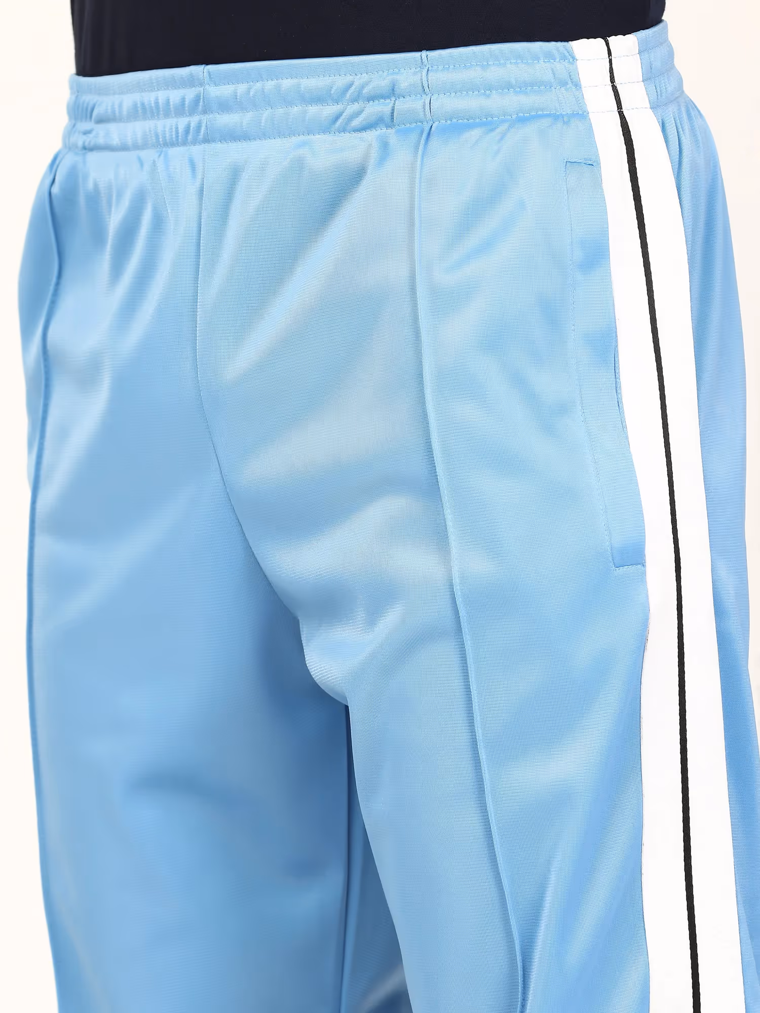 Blue Side Tape Straight Fit Track Pants  image 4