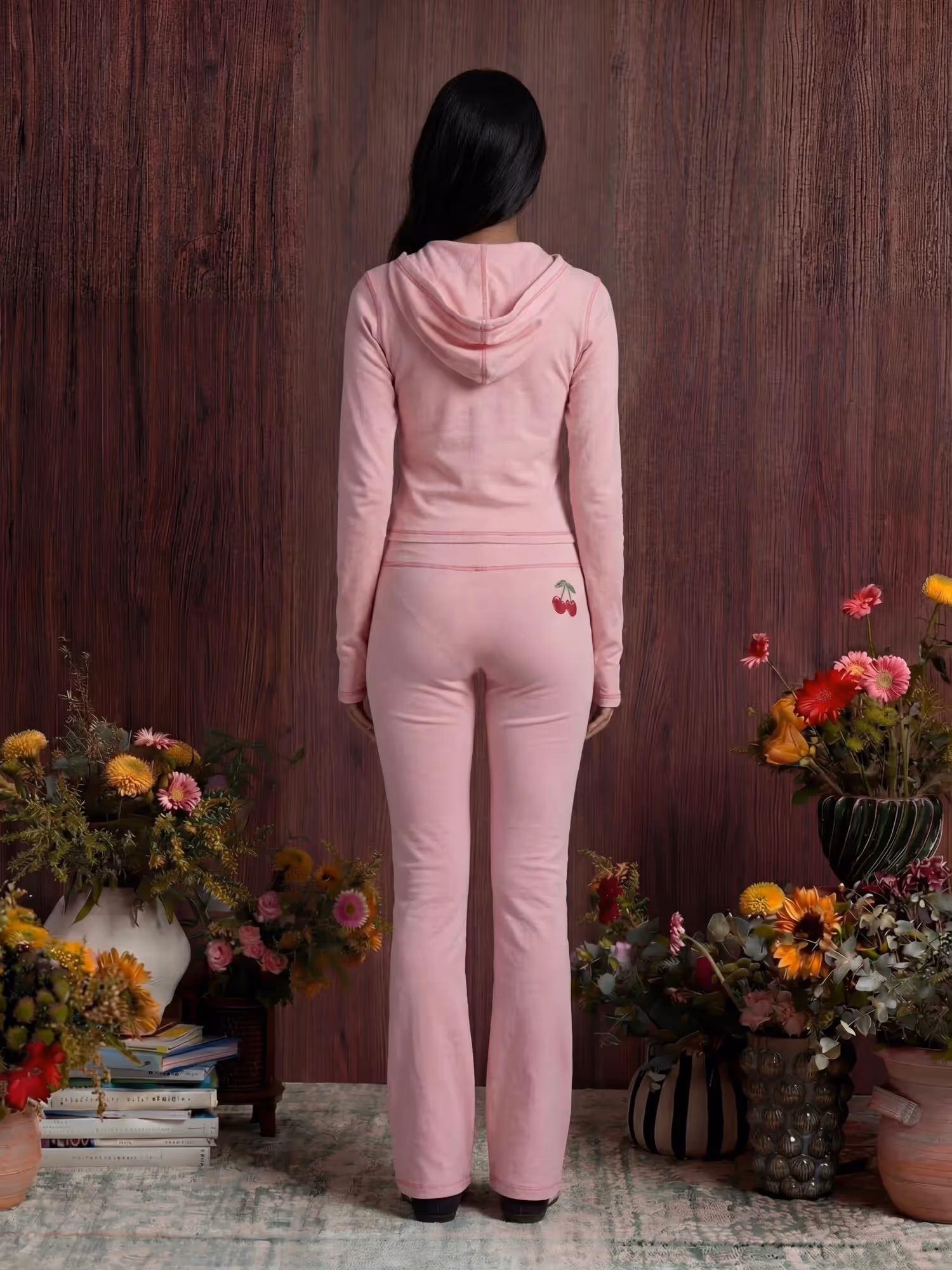 Cherry Bloom Jacket & Low-Rise Trackpant image 3