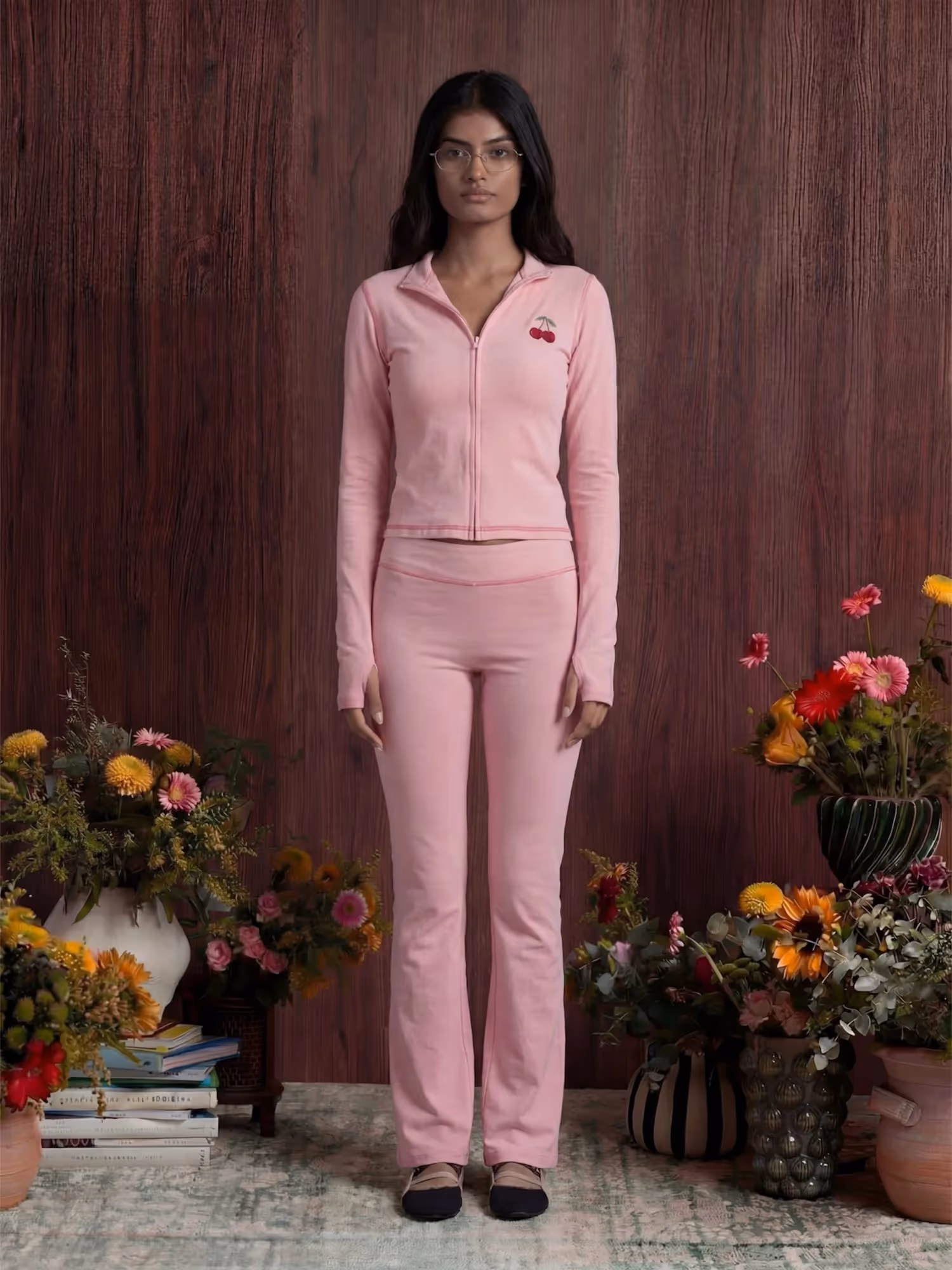 Cherry Bloom Jacket & Low-Rise Trackpant image 4