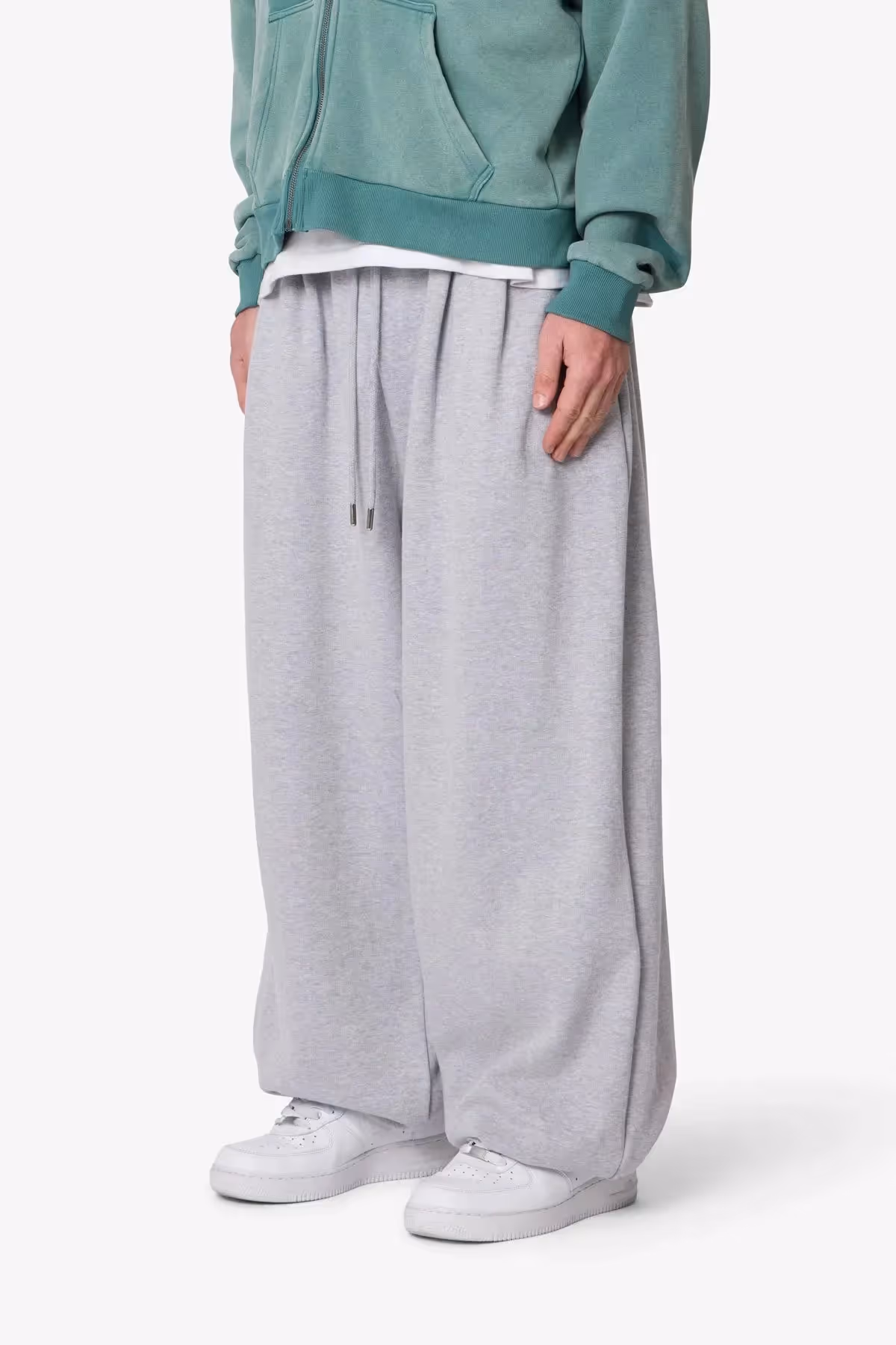 Clean Baggy Terry Sweatpants image 8