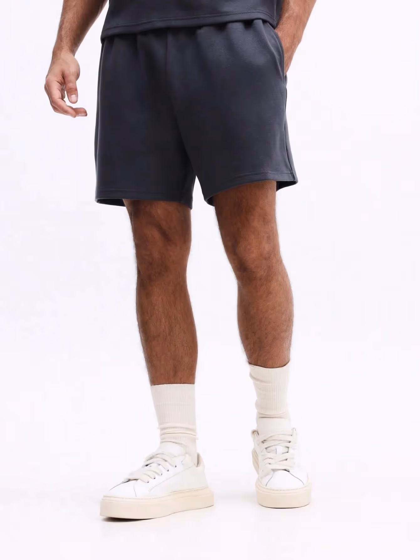 Collared Polo Top With Shorts Set  image 3