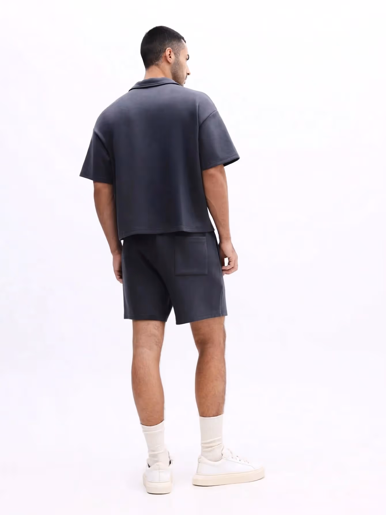 Collared Polo Top With Shorts Set  image 4