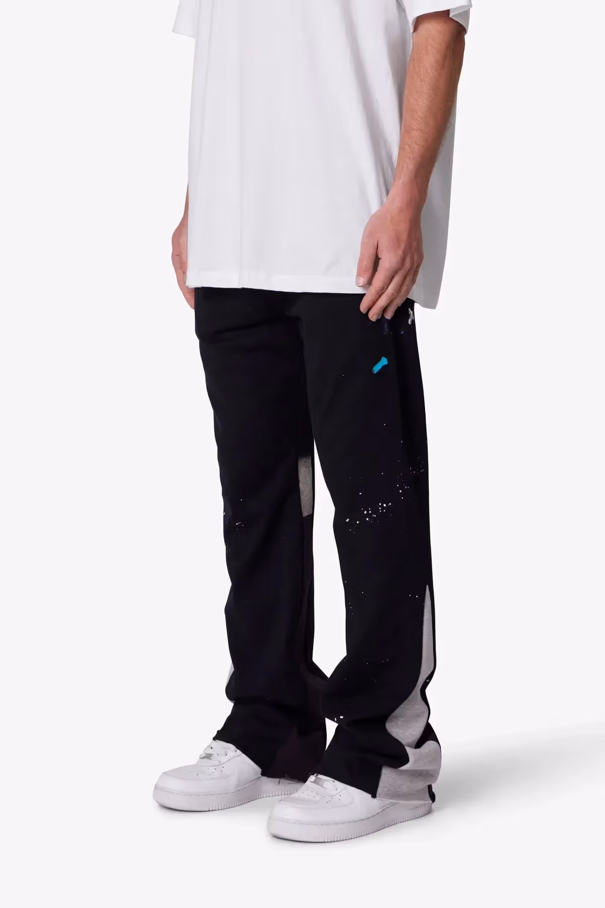 Contrast Bootcut Sweatpants image 3