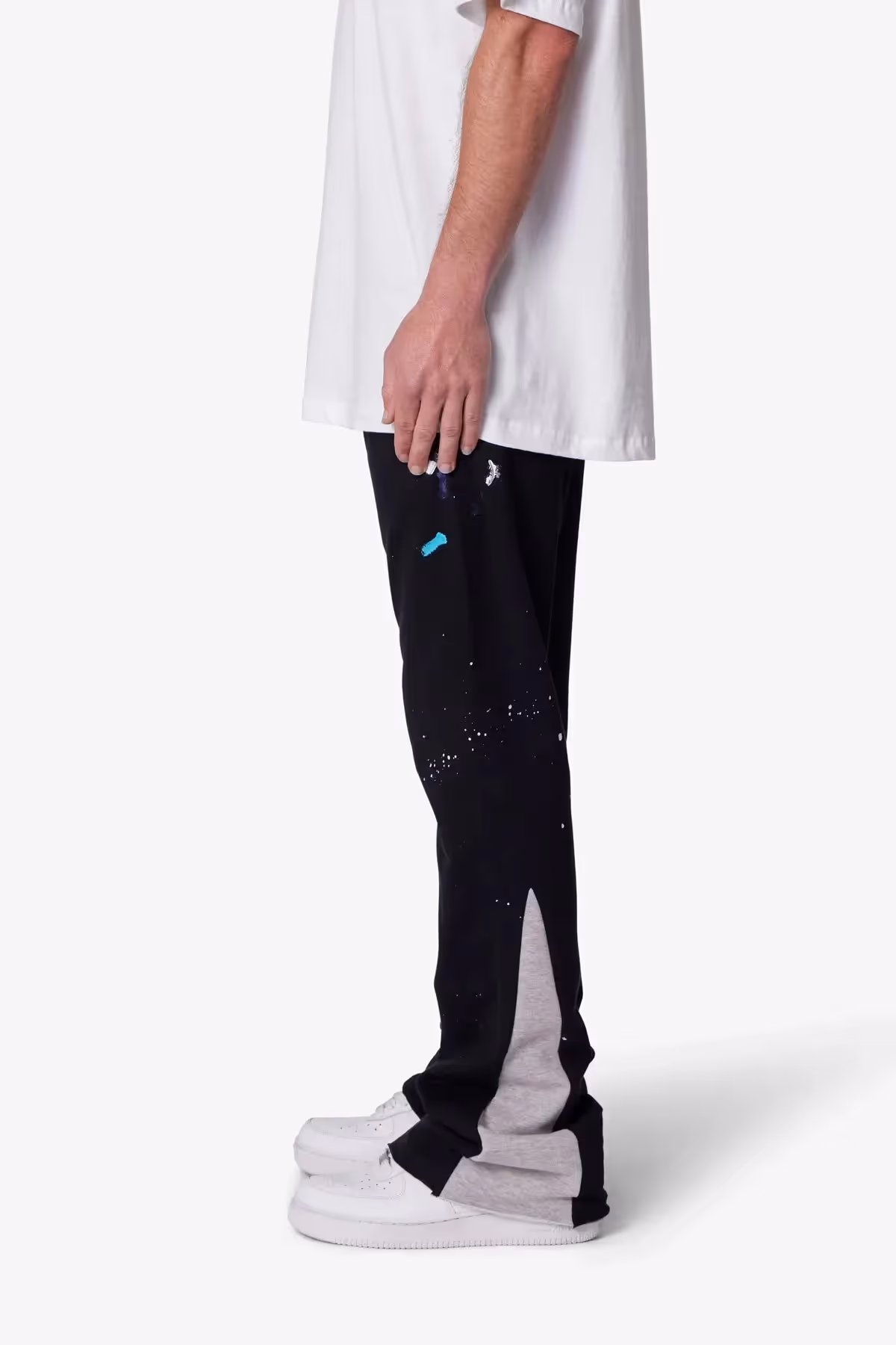 Contrast Bootcut Sweatpants image 5