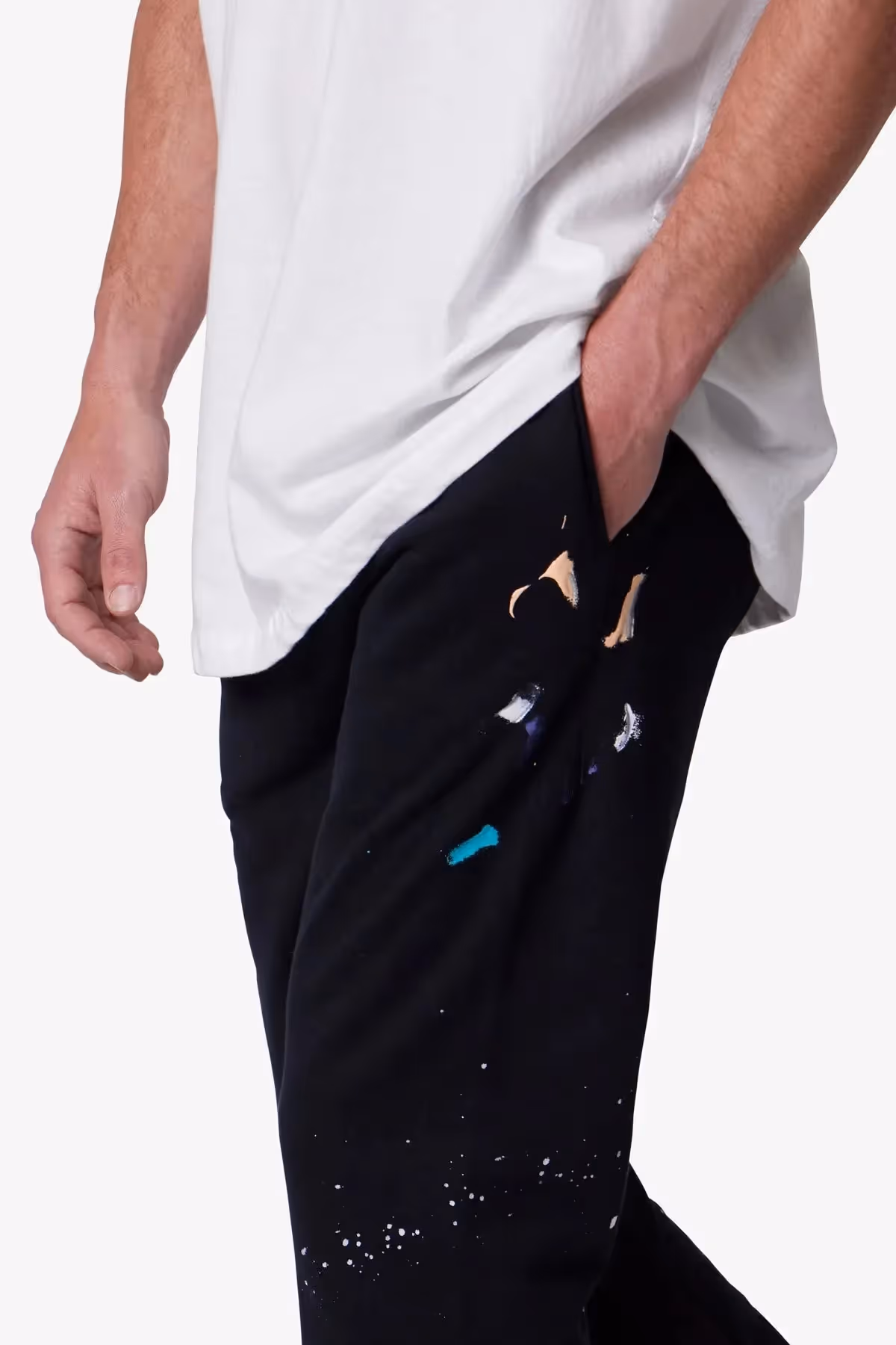 Contrast Bootcut Sweatpants image 7