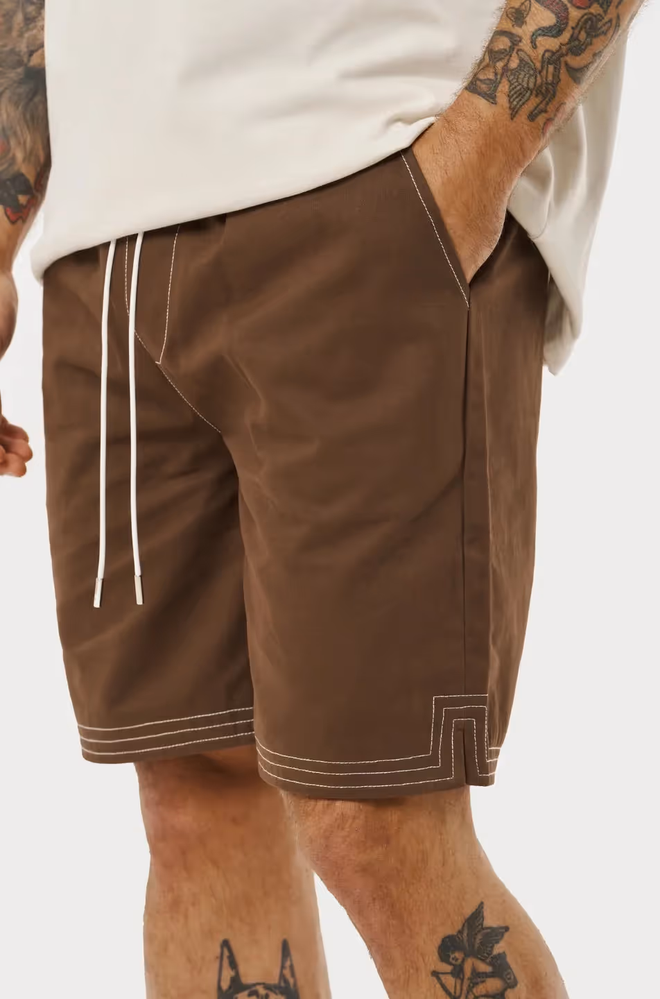 Contrast Stitch Woven Shorts (Pack of 2) image 3