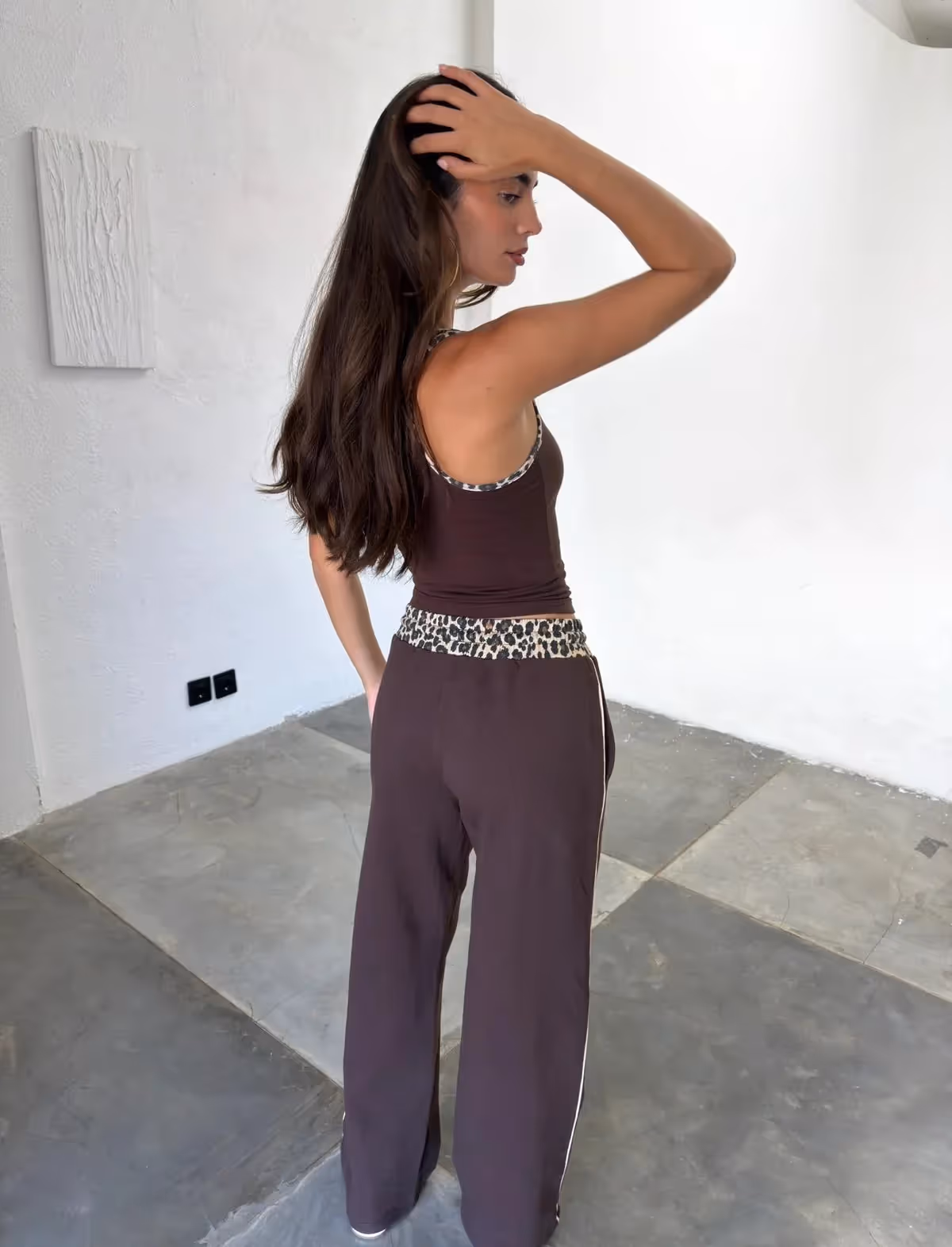 Cotton Leopard Top And Pants Co-Ord Set image 2
