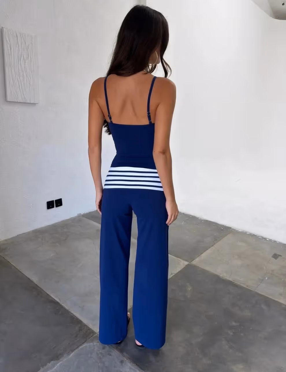 Cotton Stripe Fold-over Set image 2