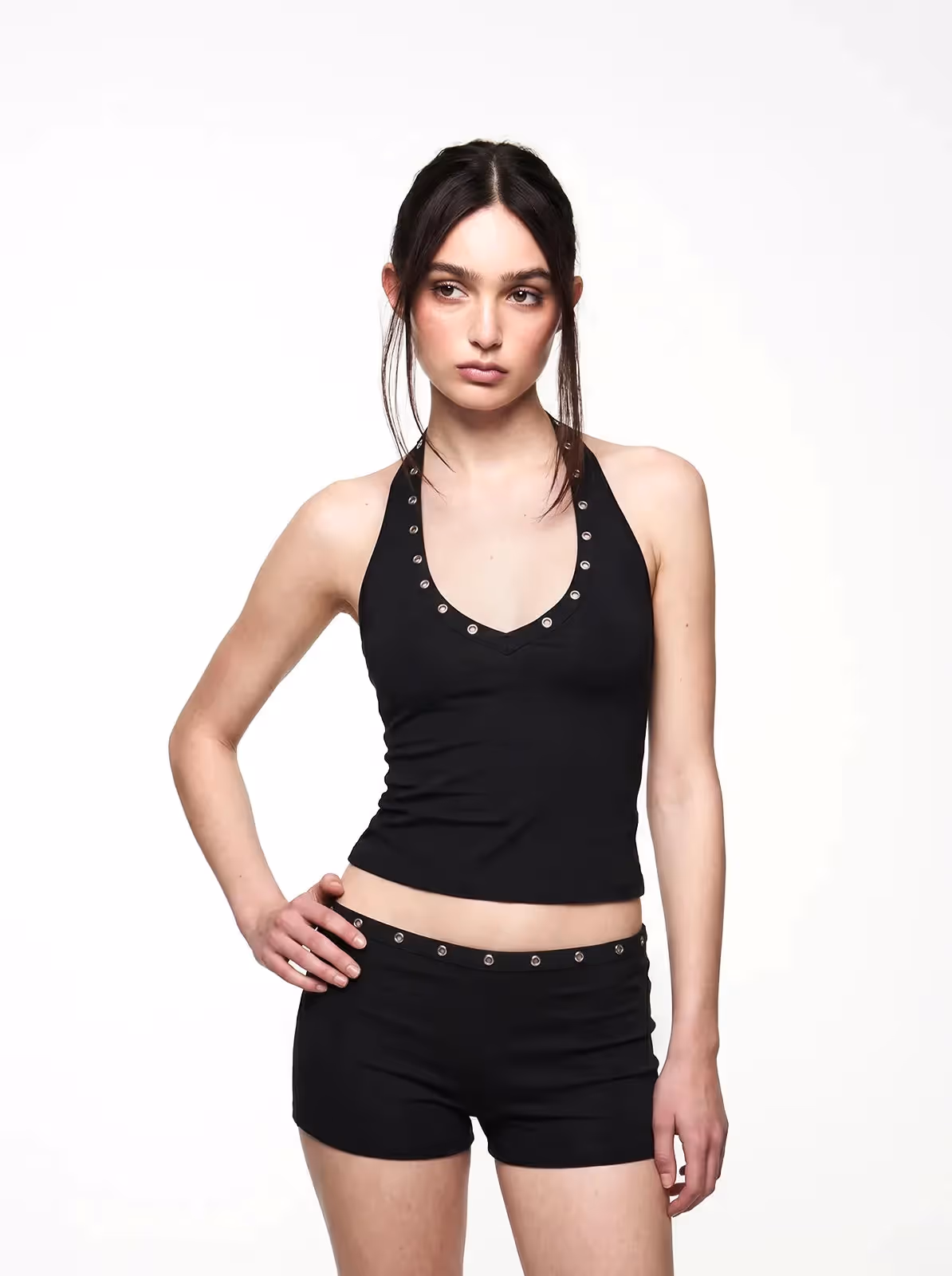Eyelet Halter Top & Shorts image 2