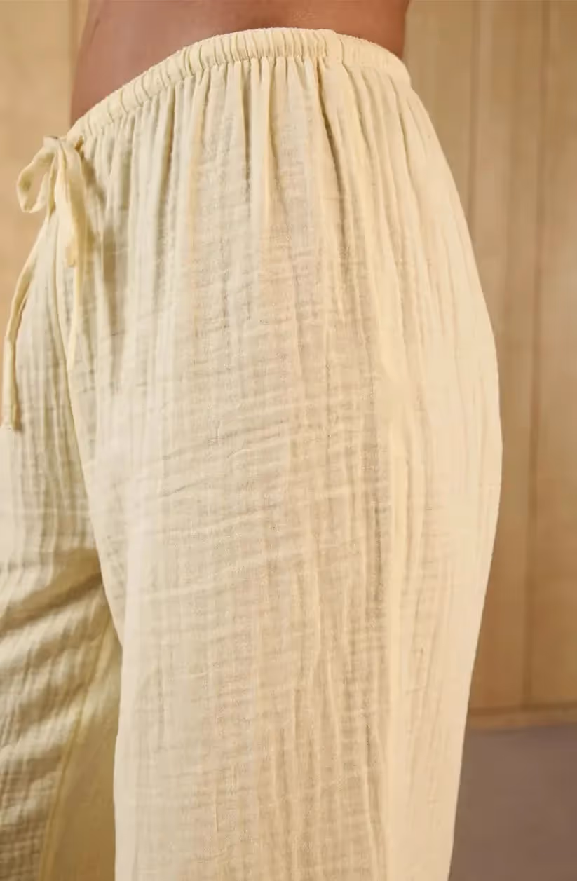 Gauze Cotton Drawstring Pant image 2