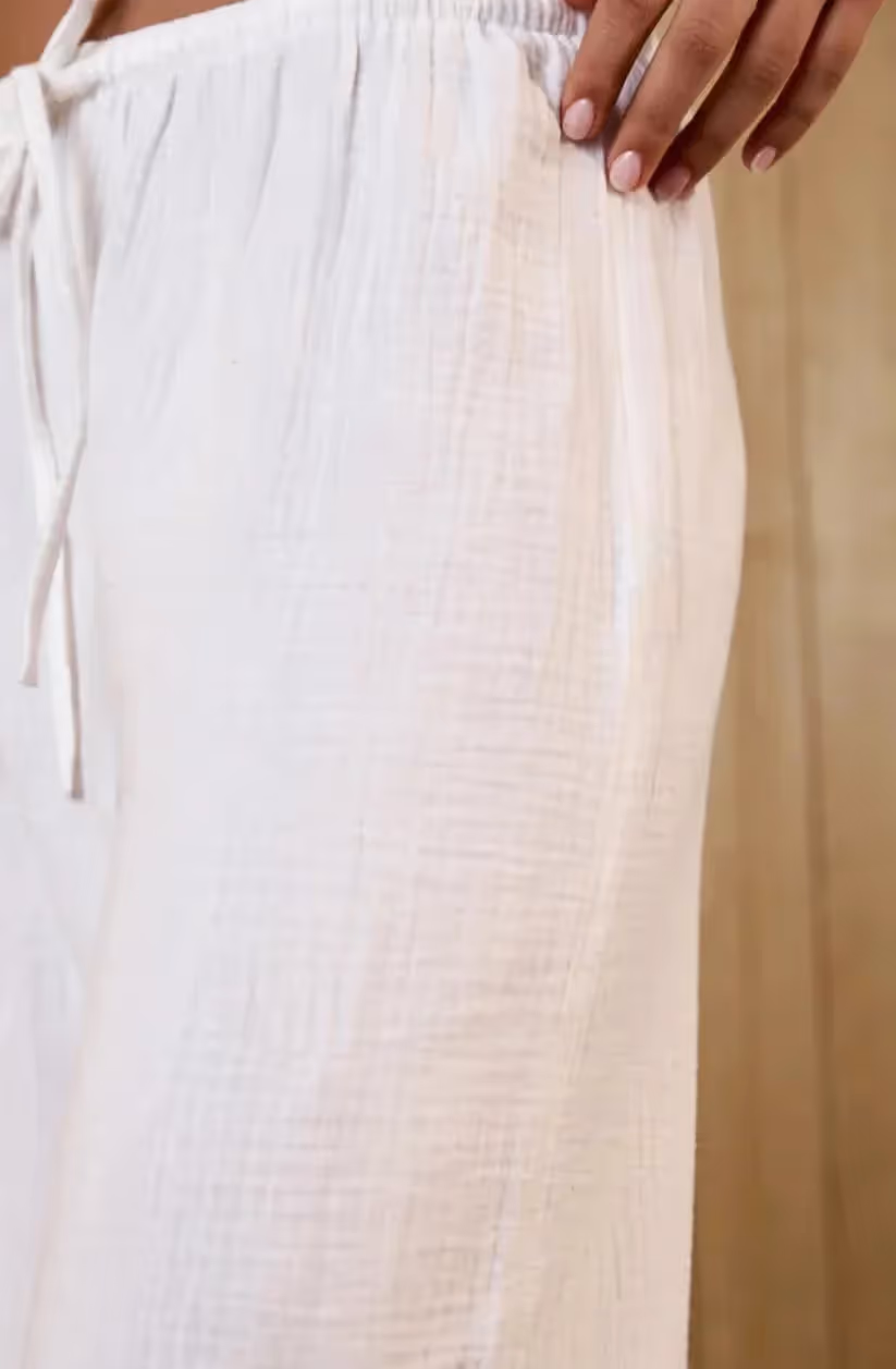 Gauze Cotton Drawstring Pant image 8