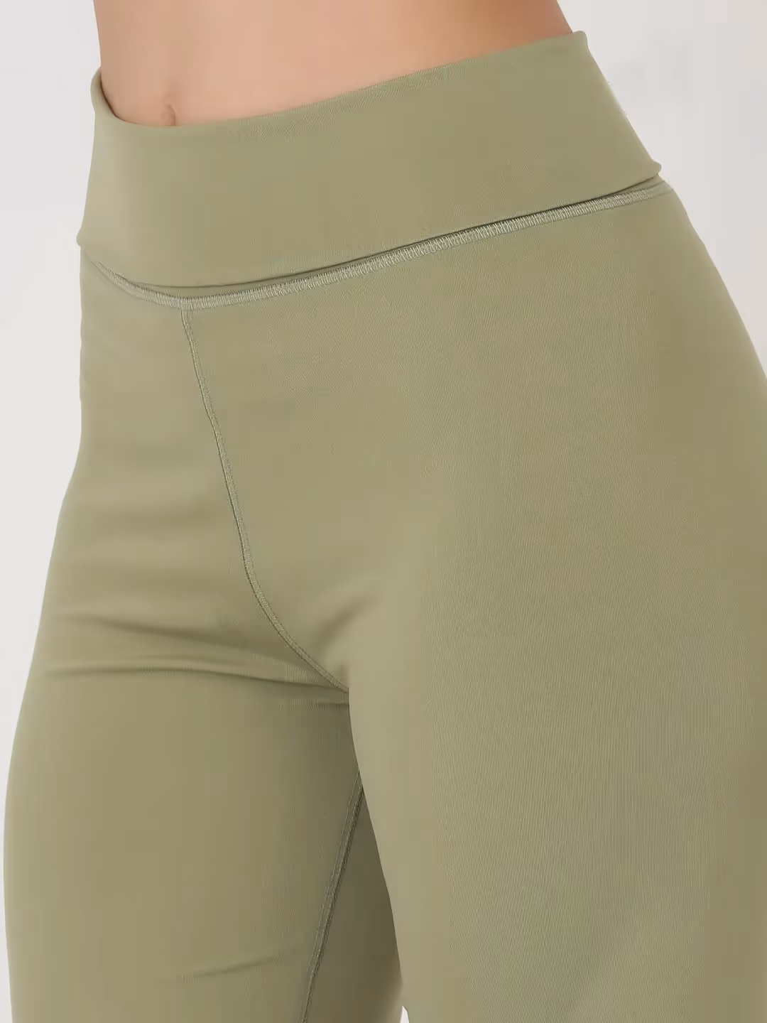 Green Flared High Rise Full Length Yoga Pants  image 5