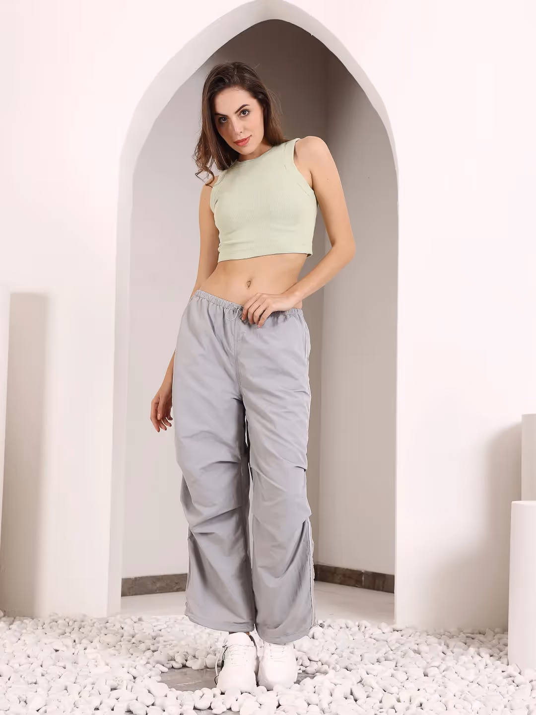 Green Rib Tank Top image 2
