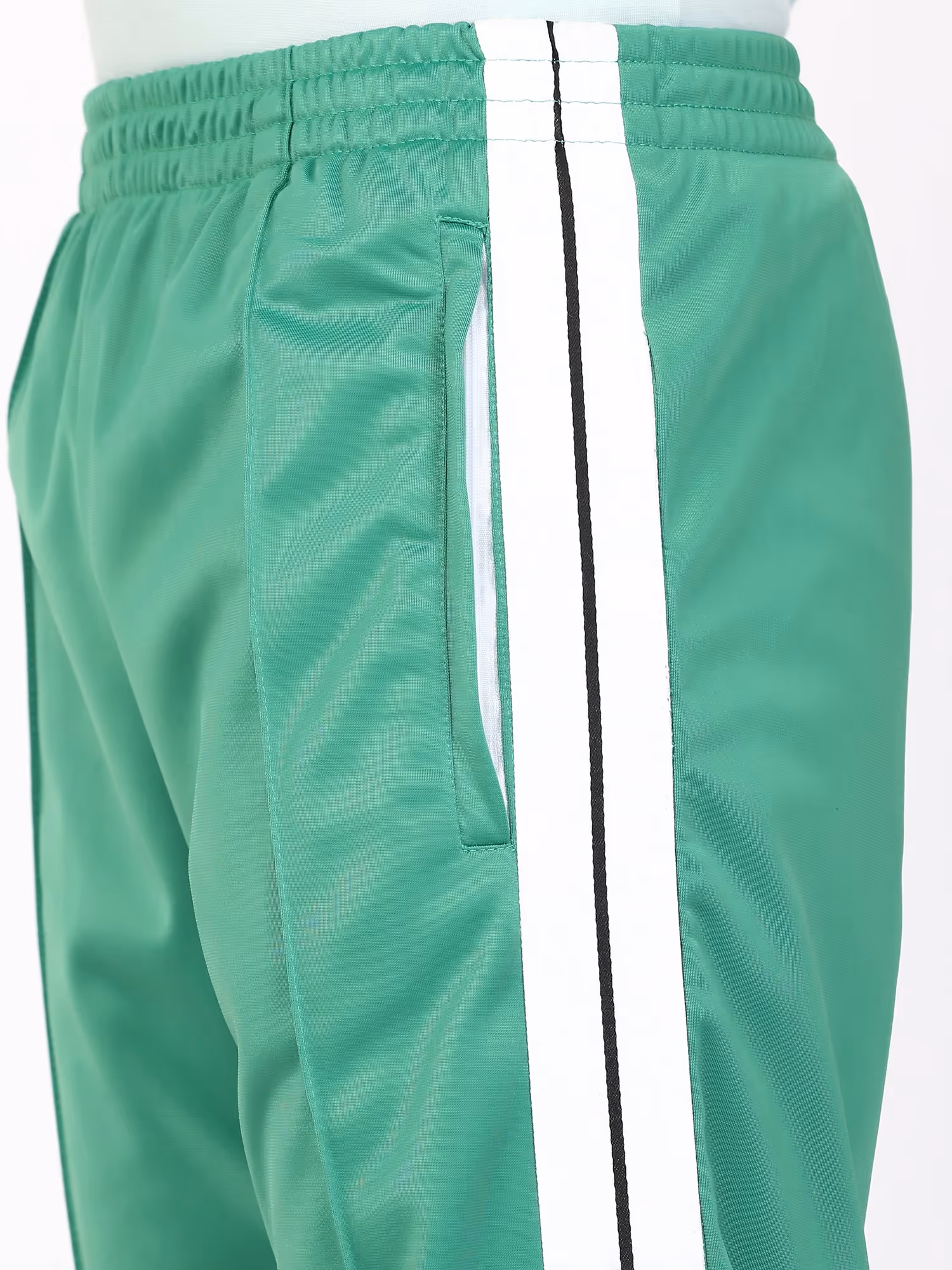 Green Side Tape Straight Fit Track Pants  image 5