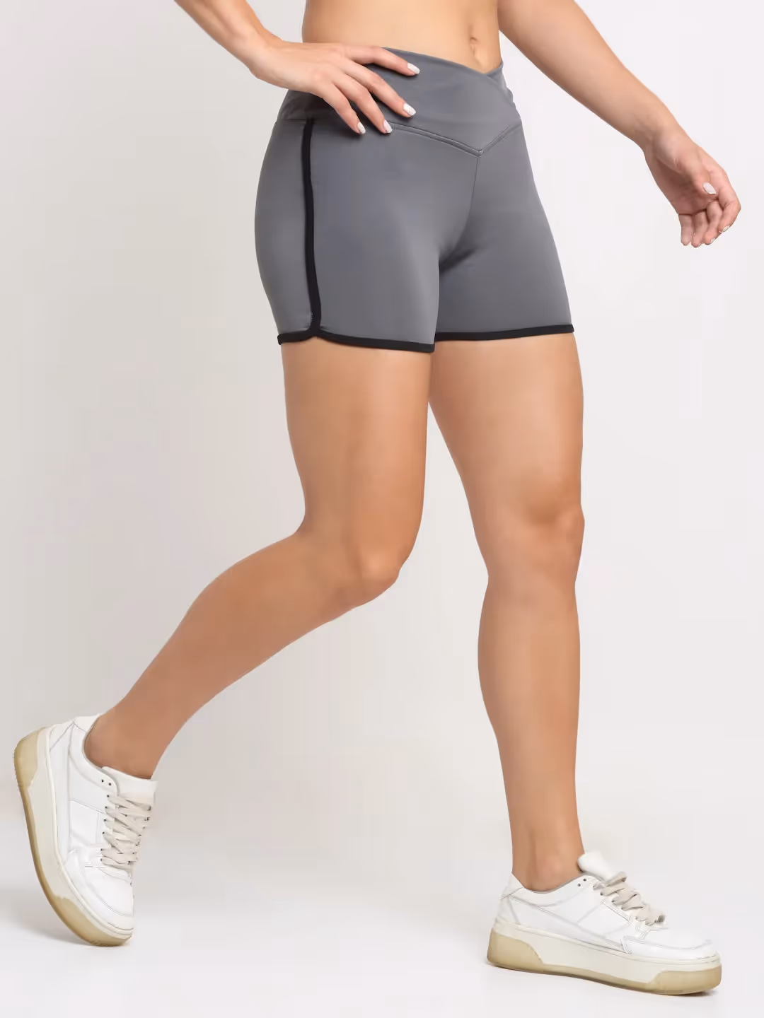 Grey Active Running Shorts image 3