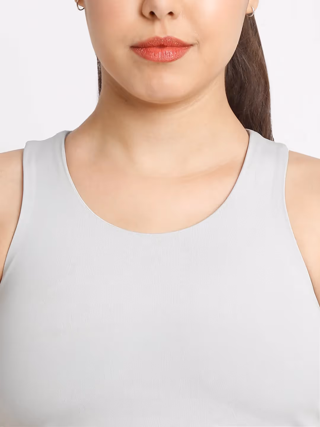 Grey Essential Racerback Sports Bra image 4