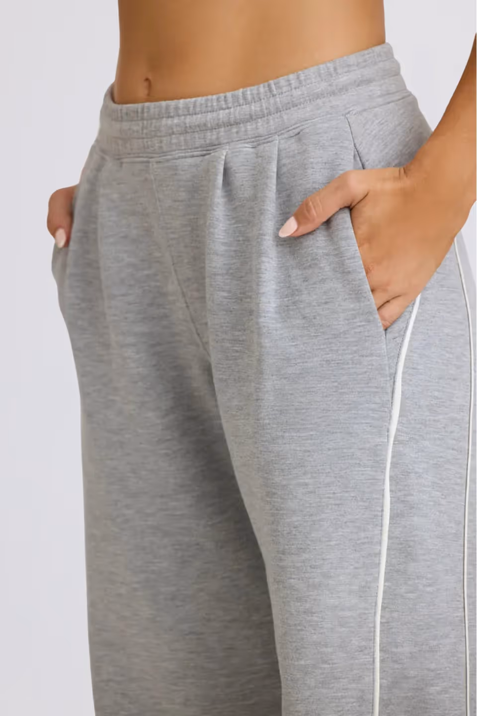 Grey Melange Drift Trackpants  image 3