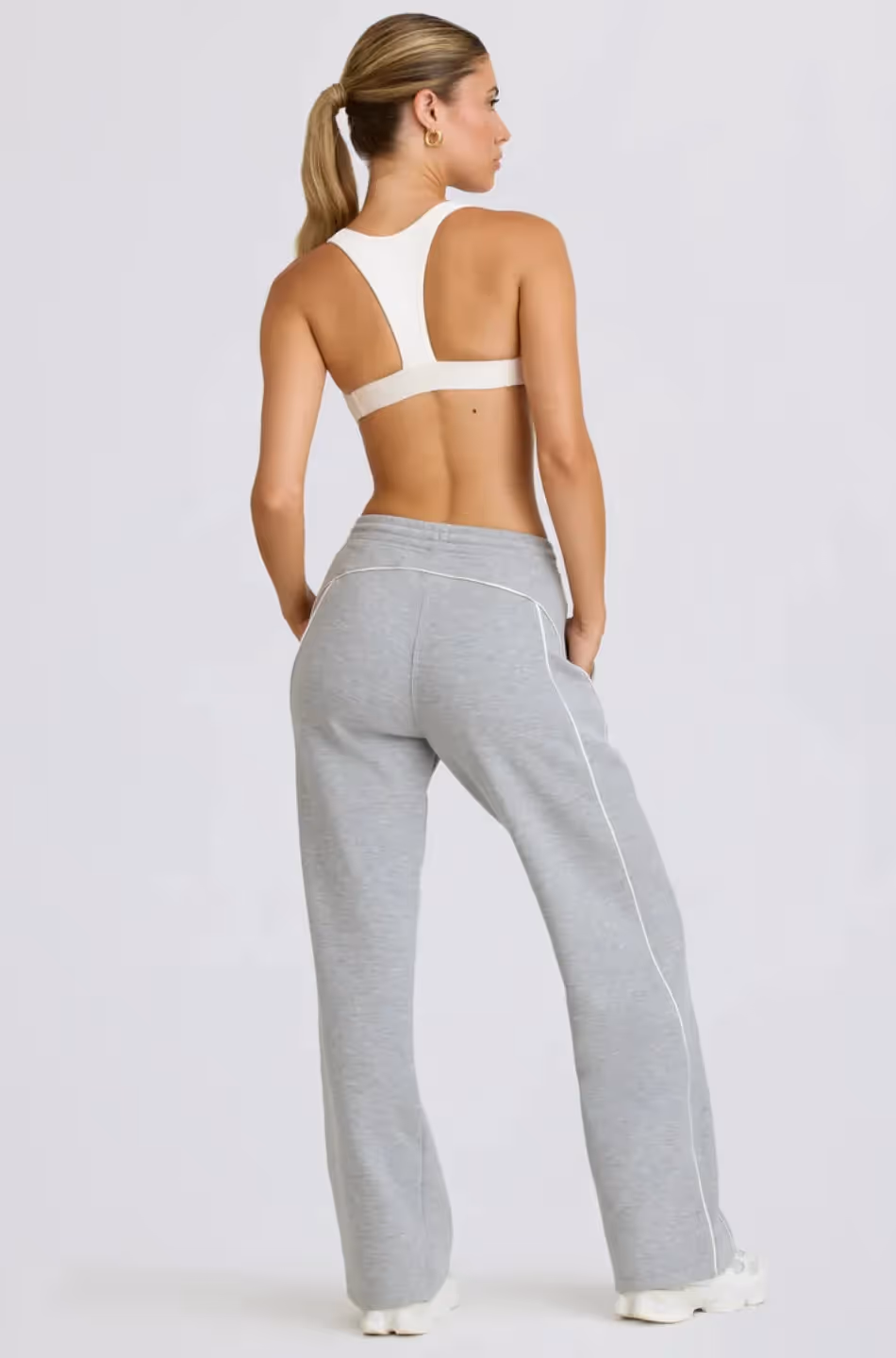 Grey Melange Drift Trackpants  image 4