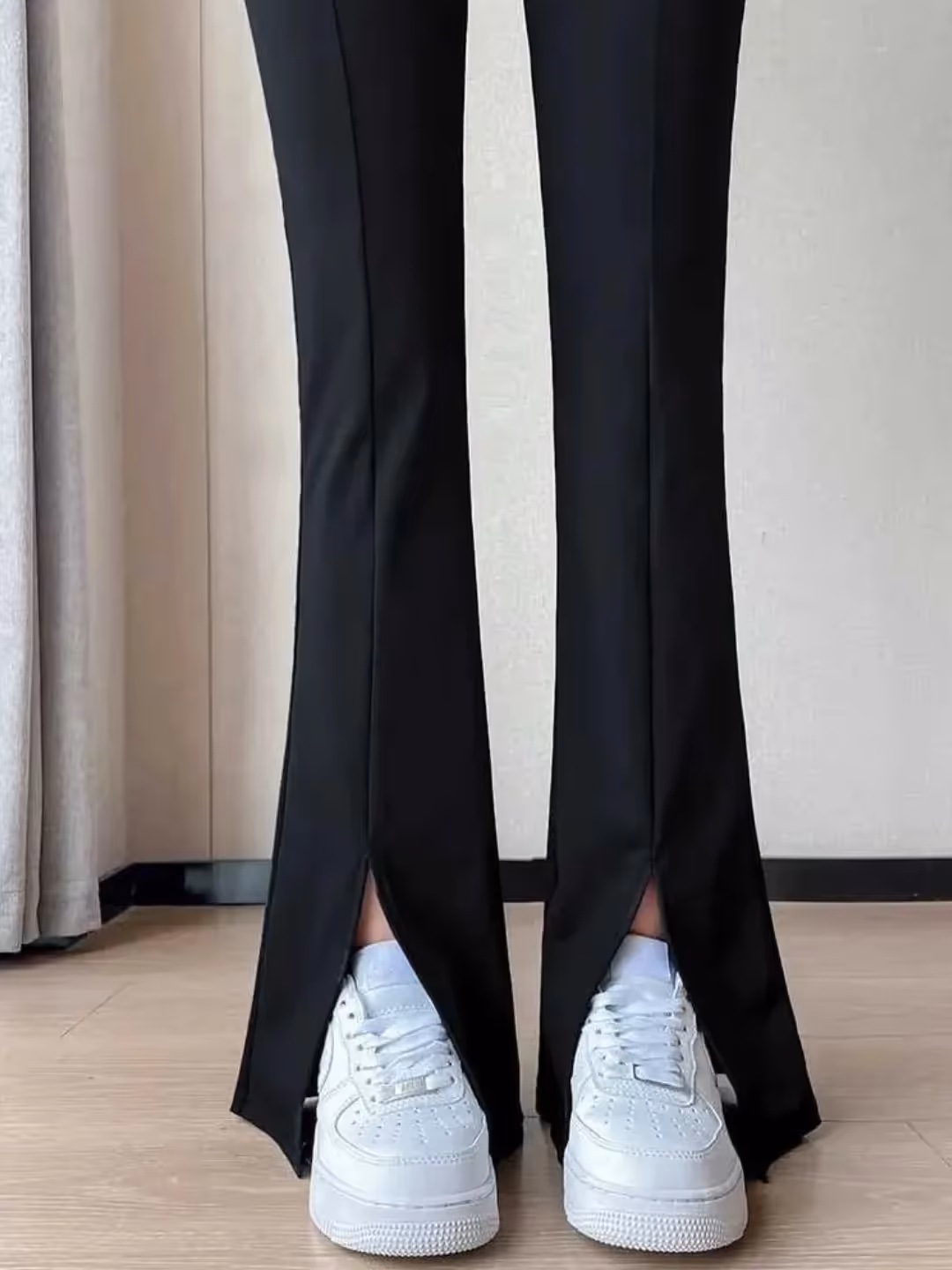 High Waist Front Slit Yoga Pants image 4